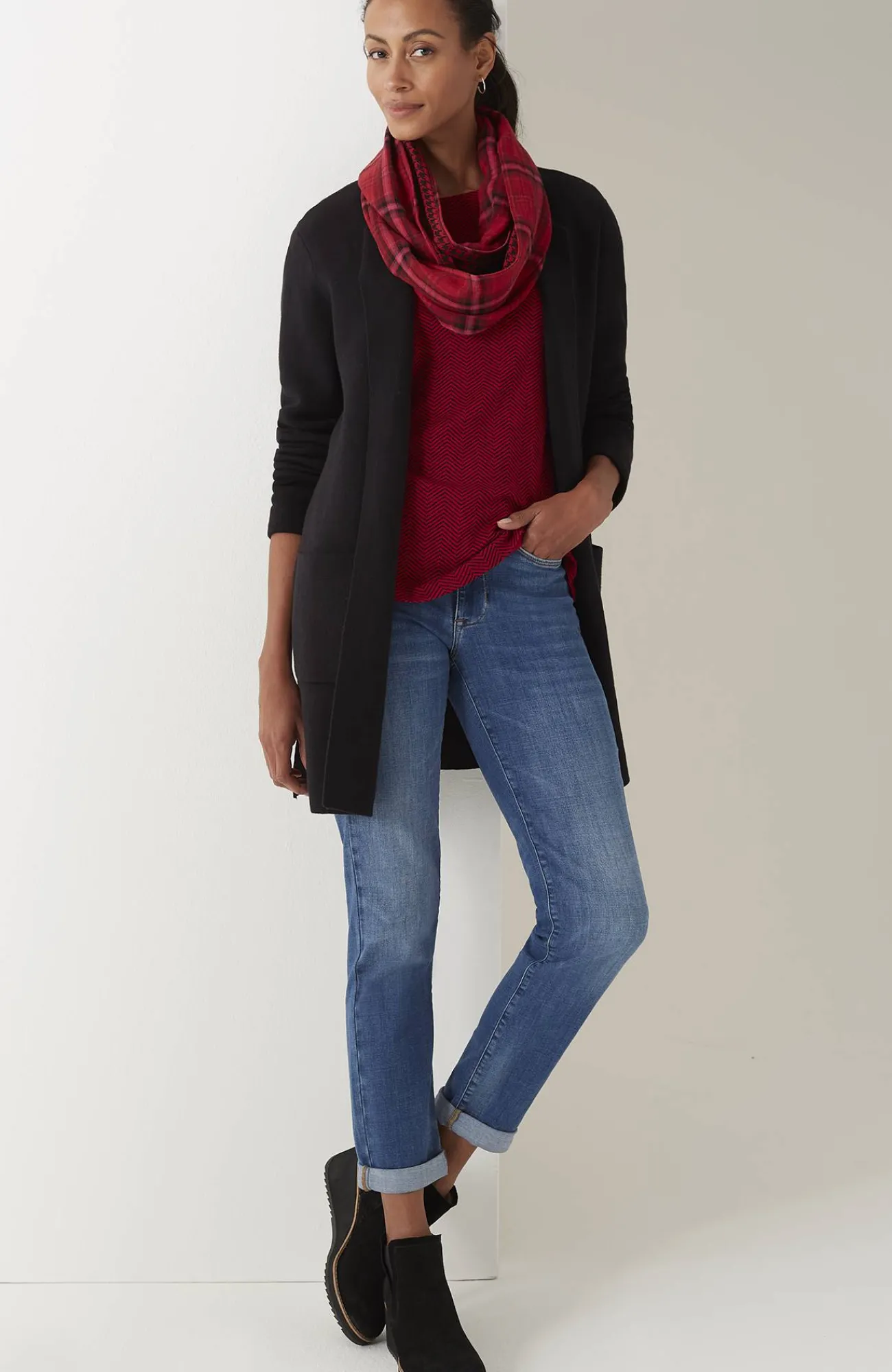 J.Jill Long-Sleeve Pima Crew-Neck Tee Flash Sale