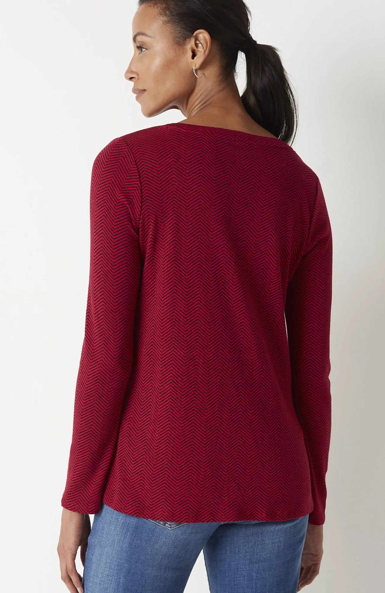 J.Jill Long-Sleeve Pima Crew-Neck Tee Flash Sale