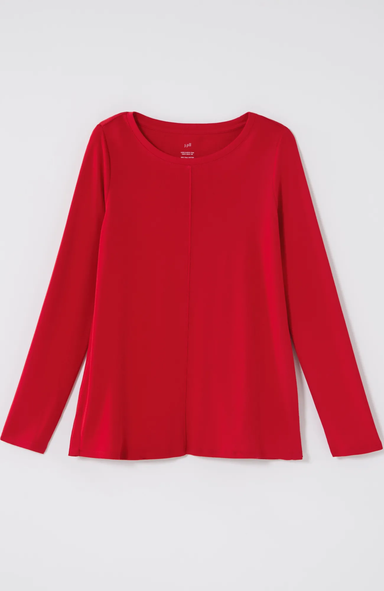 J.Jill Long-Sleeve Pima Crew-Neck Tee Flash Sale