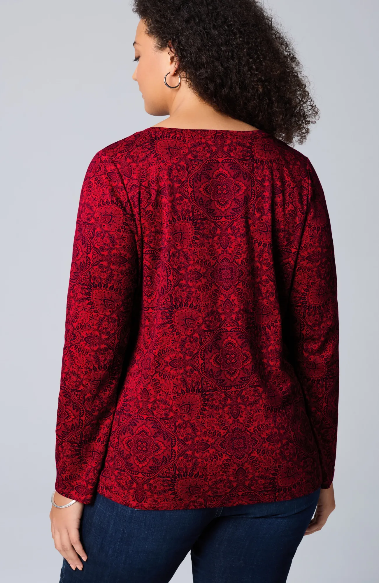 J.Jill Long-Sleeve Pima Crew-Neck Tee Flash Sale