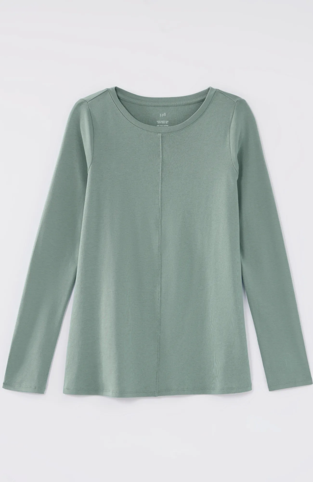 J.Jill Long-Sleeve Pima Crew-Neck Tee Flash Sale