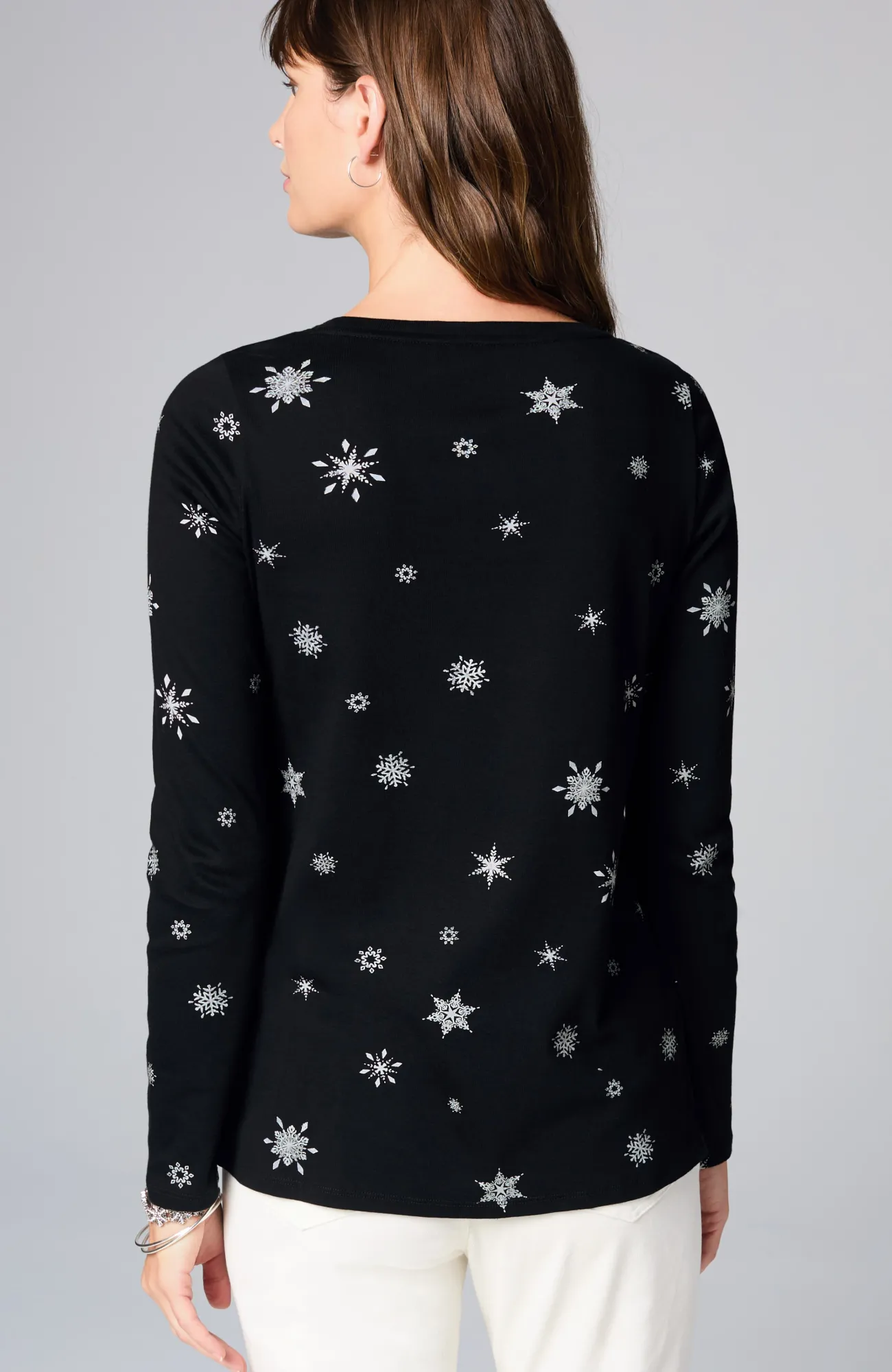J.Jill Long-Sleeve Pima Crew-Neck Tee Flash Sale