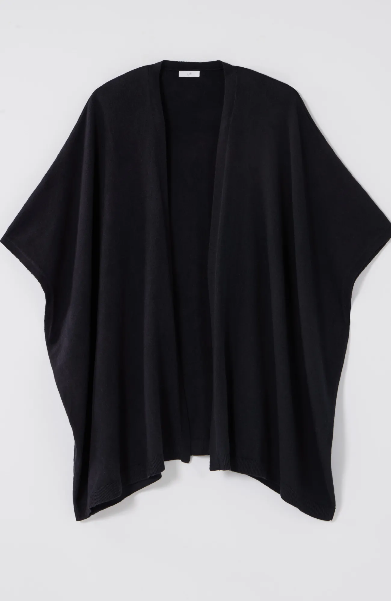 J.Jill Luxe Rib-Trimmed Knit Ruana Hot