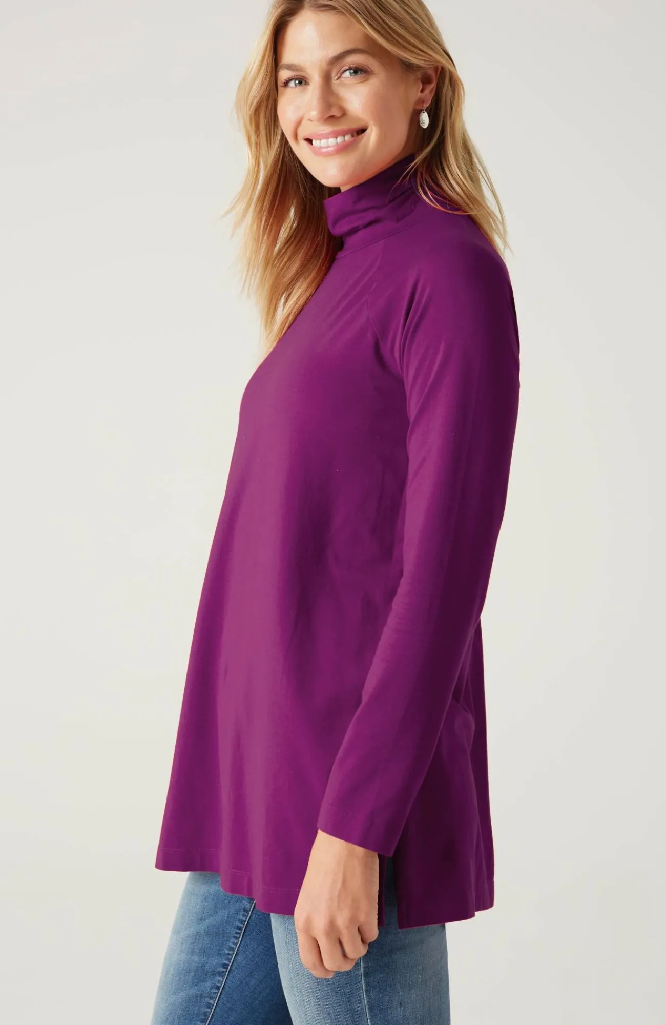 J.Jill Luxe Supima® Everyday Turtleneck Tunic Flash Sale