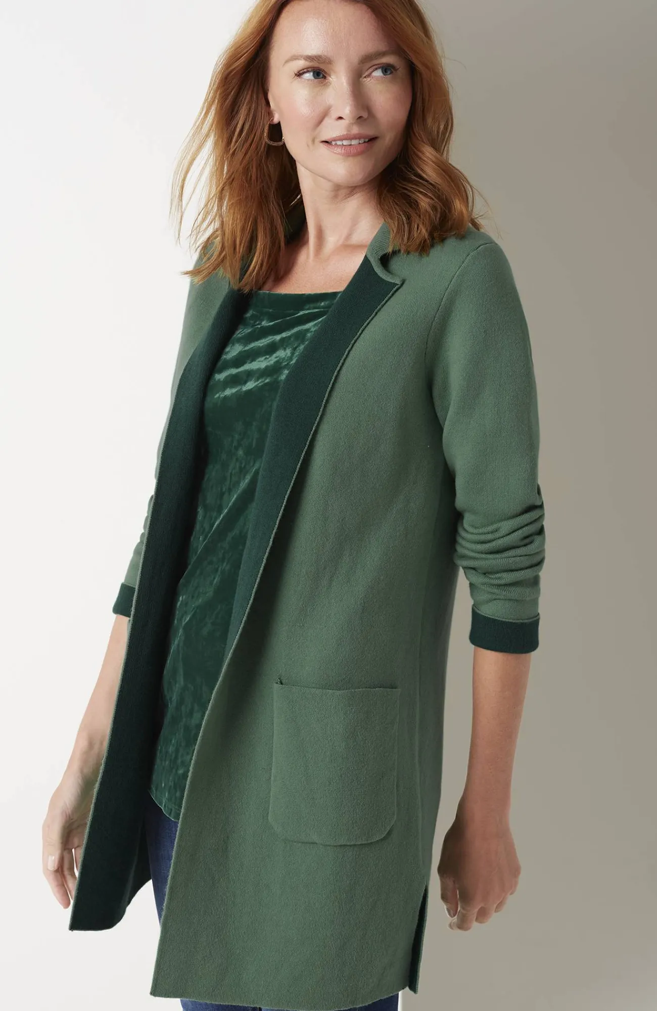J.Jill Majestic Open-Front Cardi Shop