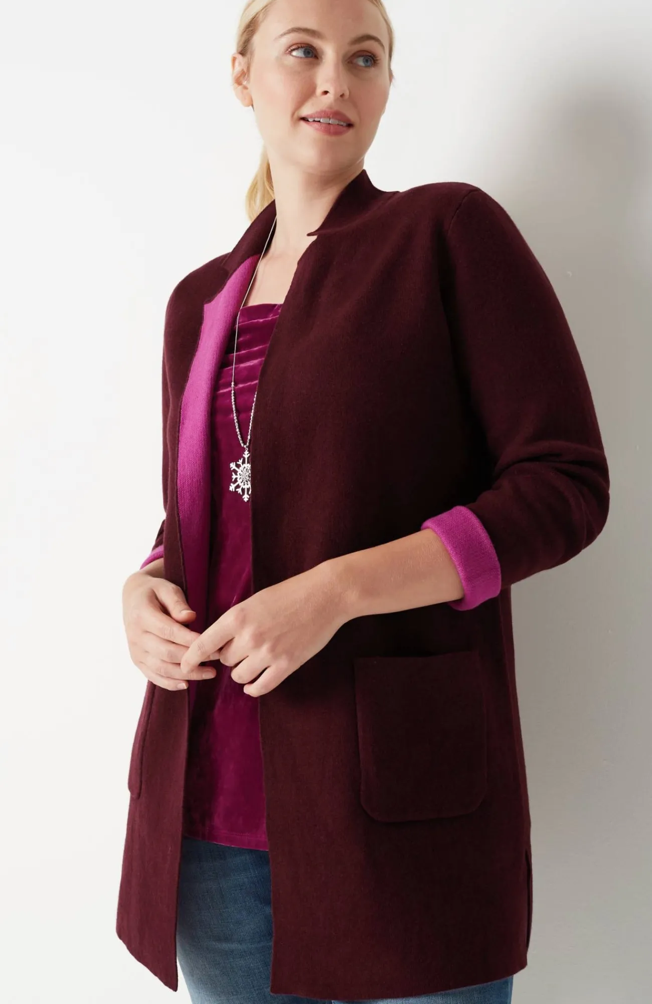 J.Jill Majestic Open-Front Cardi Shop