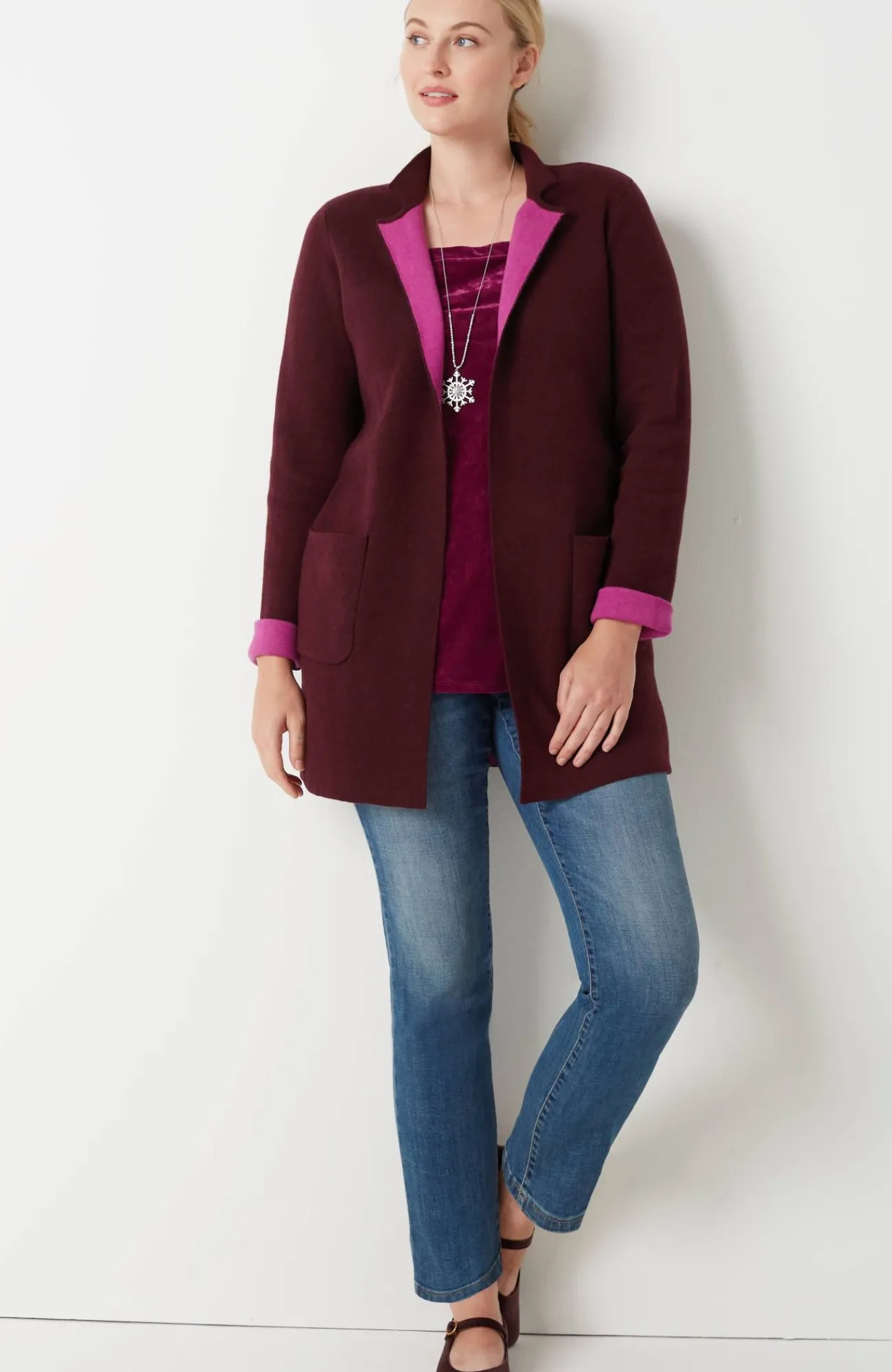 J.Jill Majestic Open-Front Cardi Shop