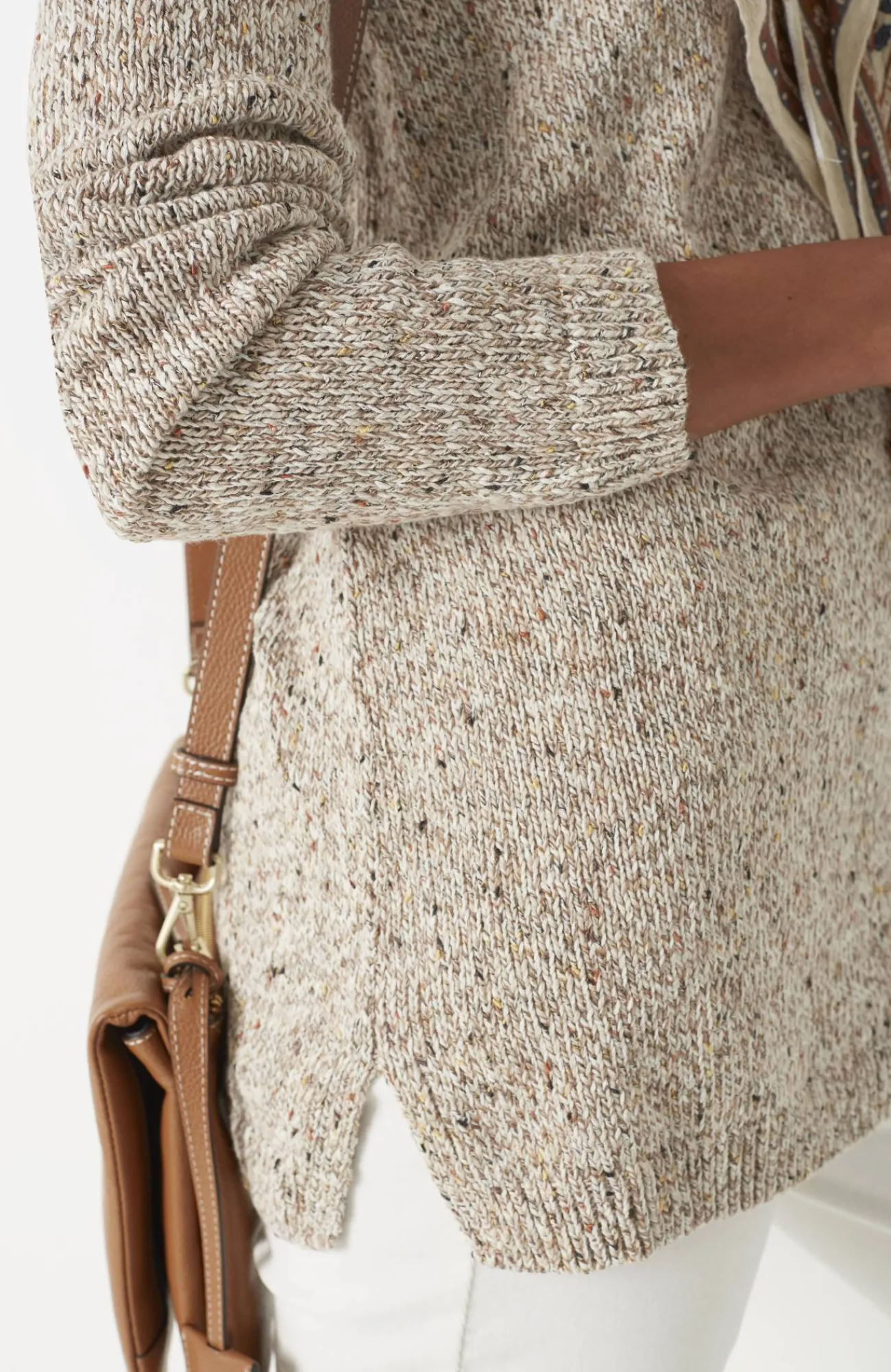J.Jill Marled V-Neck Speckled Sweater Cheap