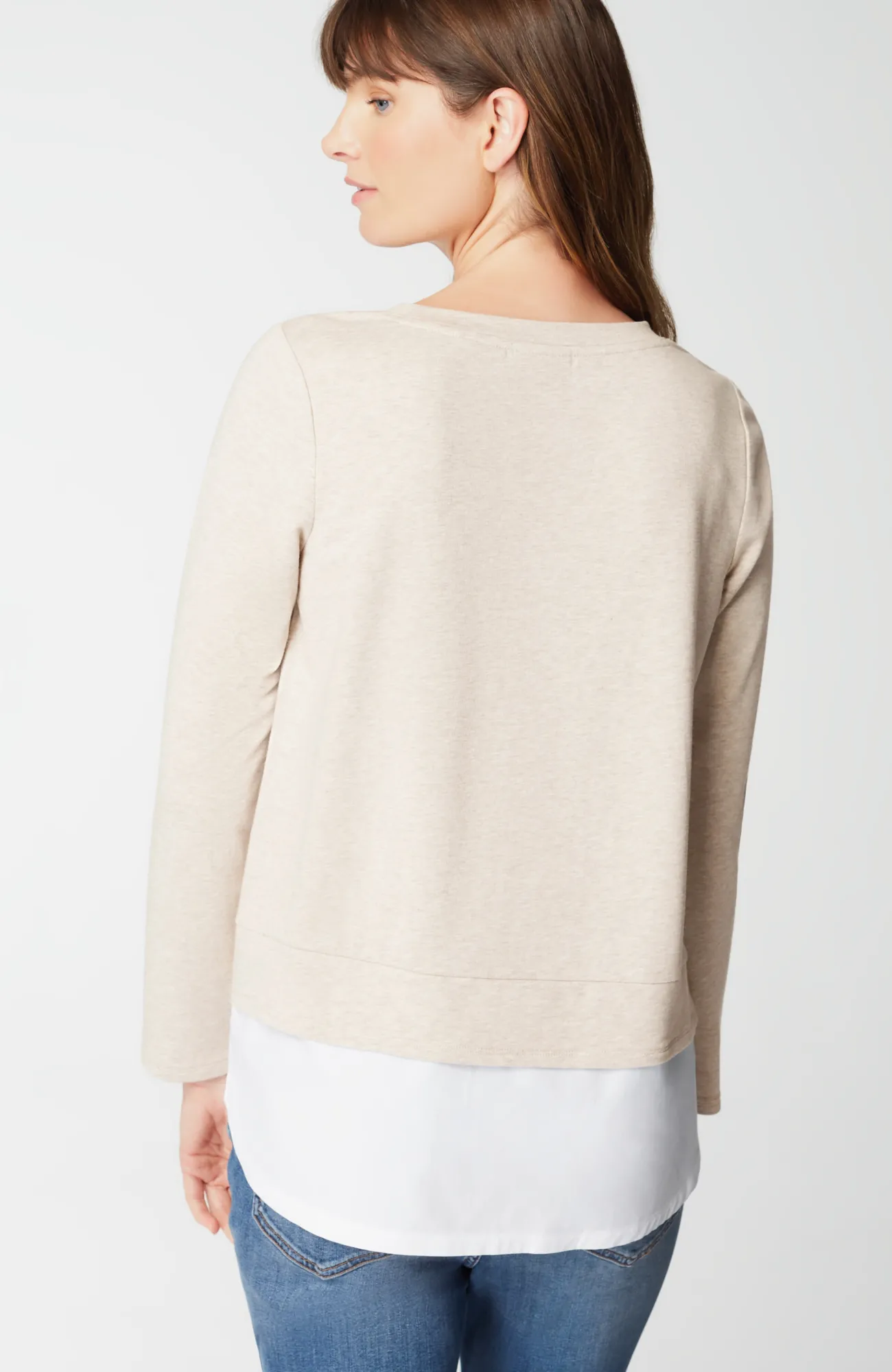 J.Jill Mixed-Media Twist-Front Top Cheap