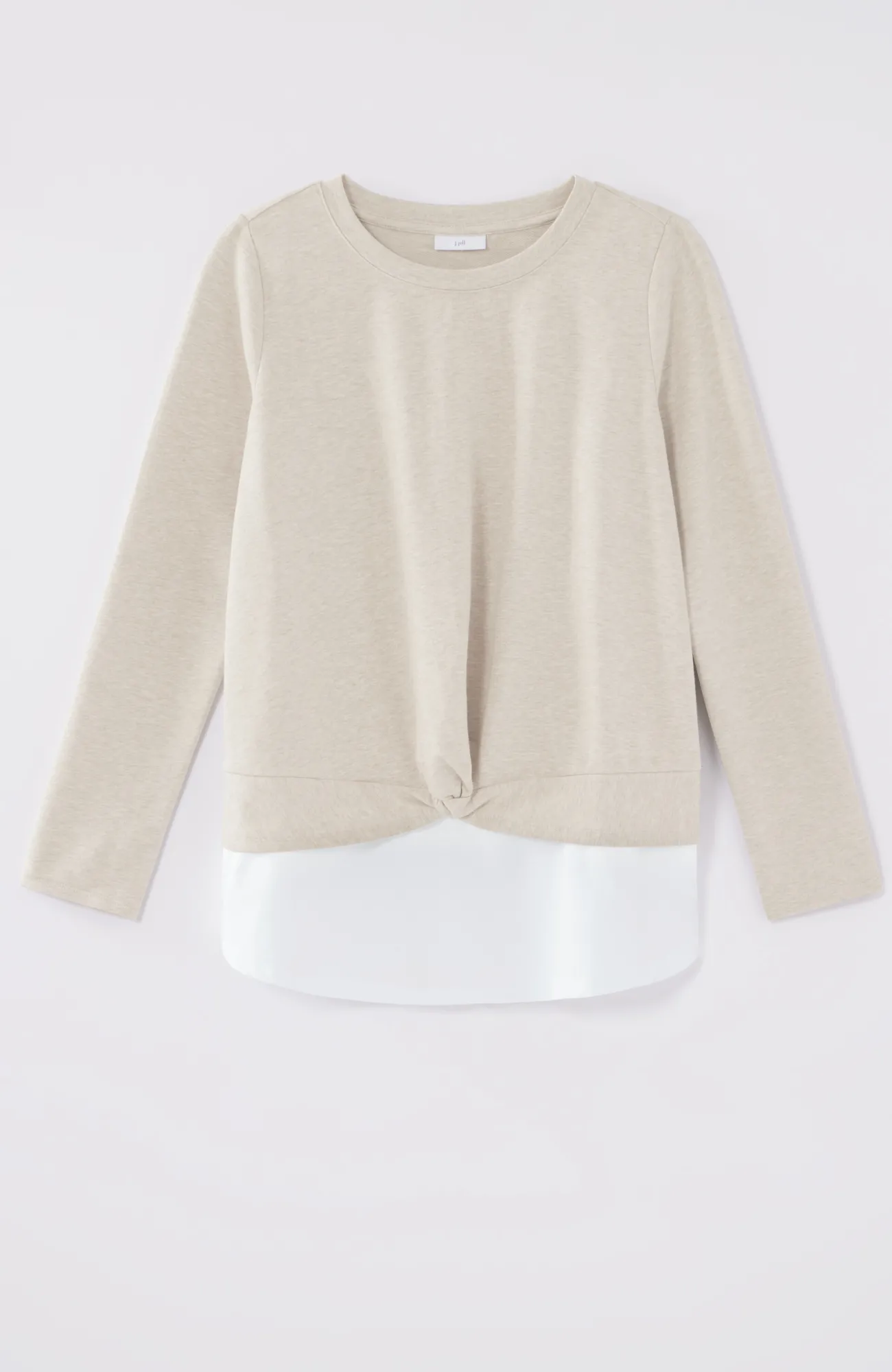 J.Jill Mixed-Media Twist-Front Top Cheap