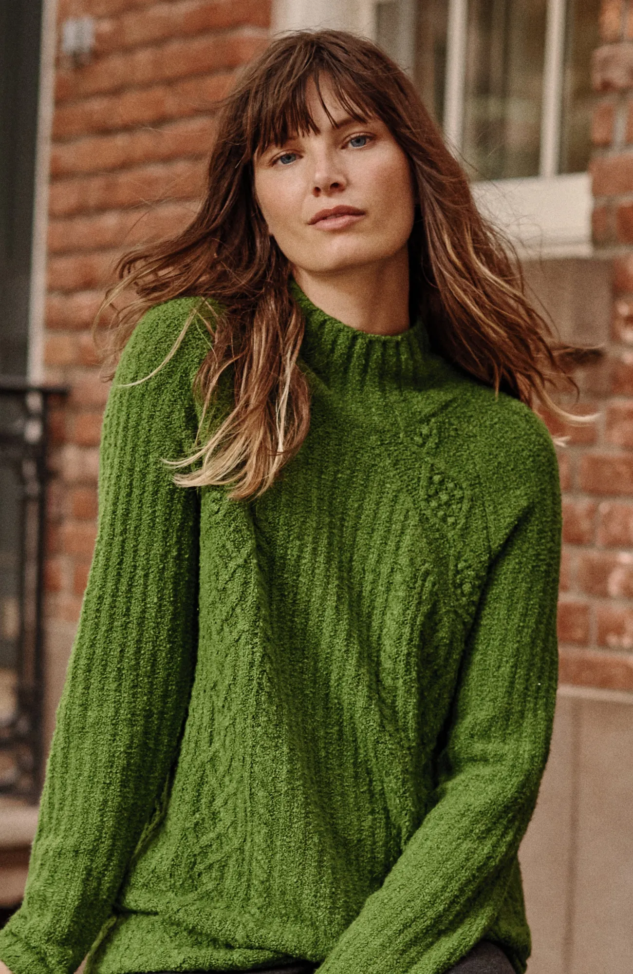 J.Jill Mixed-Textures High-Neck Sweater Discount
