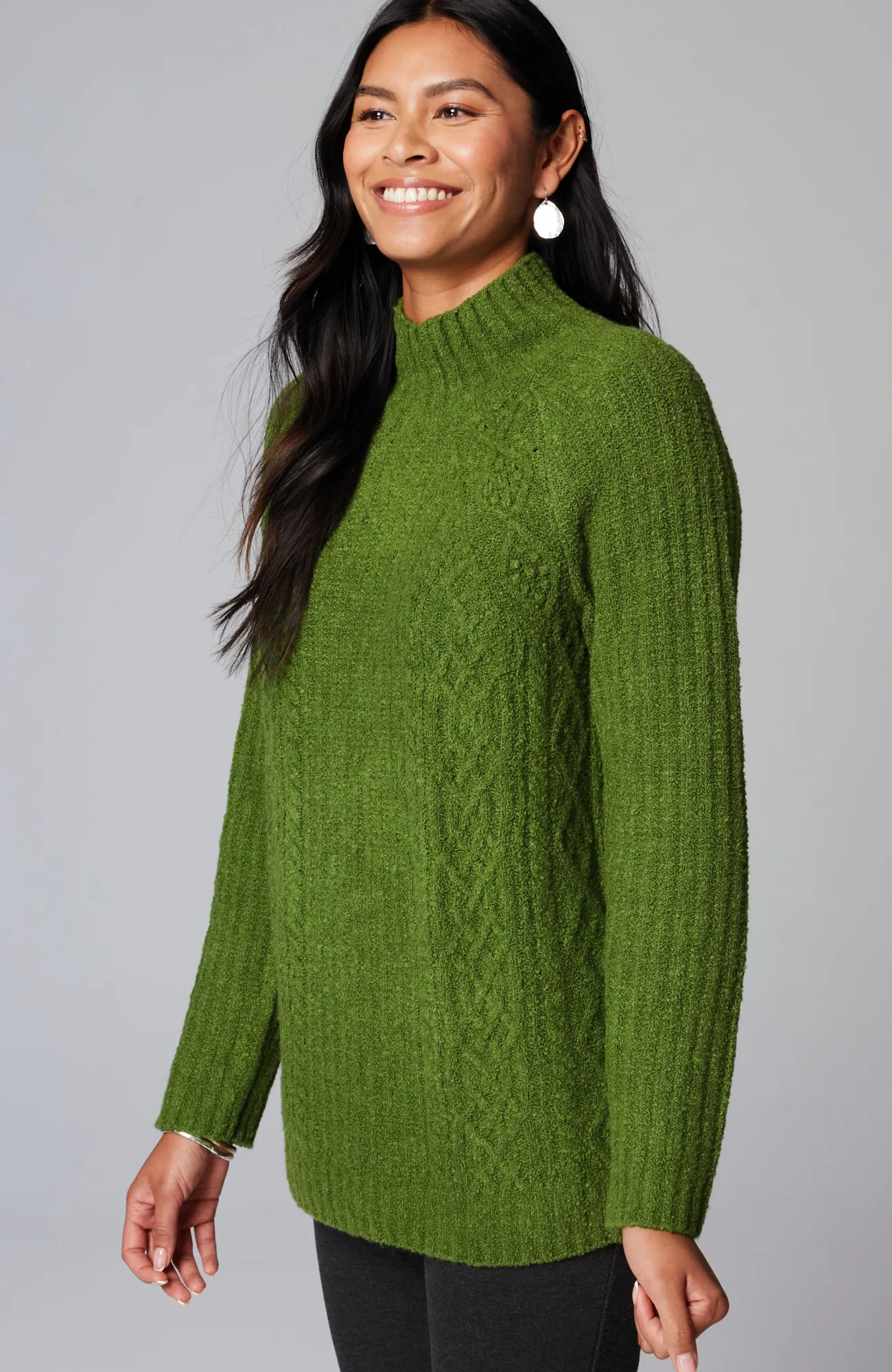 J.Jill Mixed-Textures High-Neck Sweater Discount