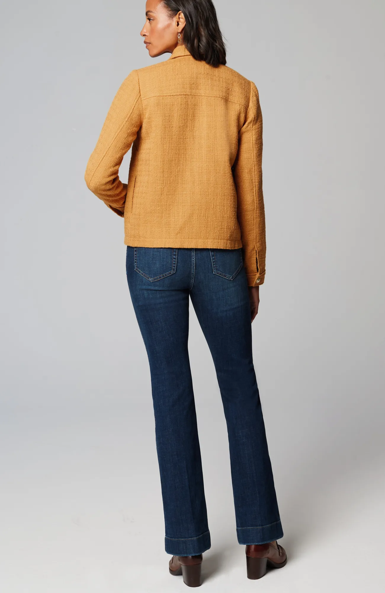 J.Jill Modern Tweed Jacket Honey Online