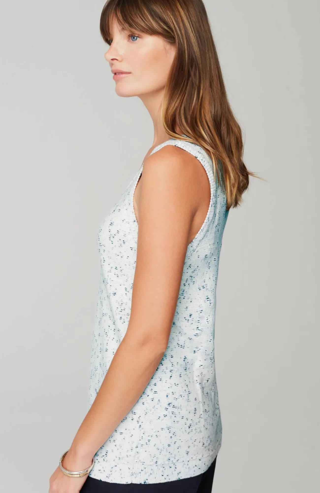 J.Jill Multi-Tweed Lightweight Shell Soft Stone Multi Shop