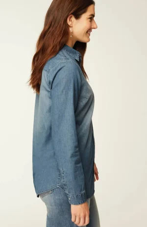 J.Jill One-Pocket Button-Front Shirt Hot