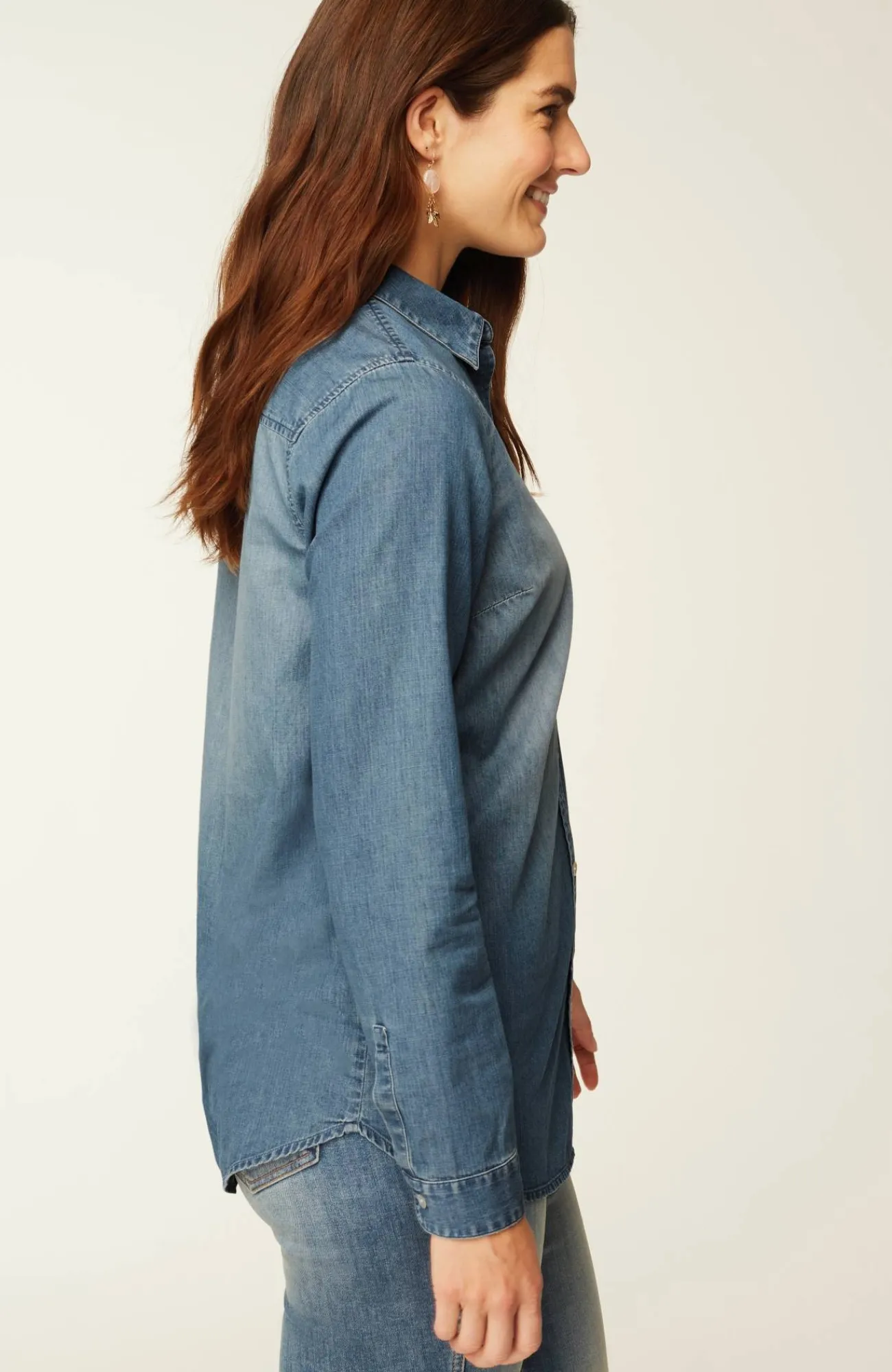 J.Jill One-Pocket Button-Front Shirt Hot