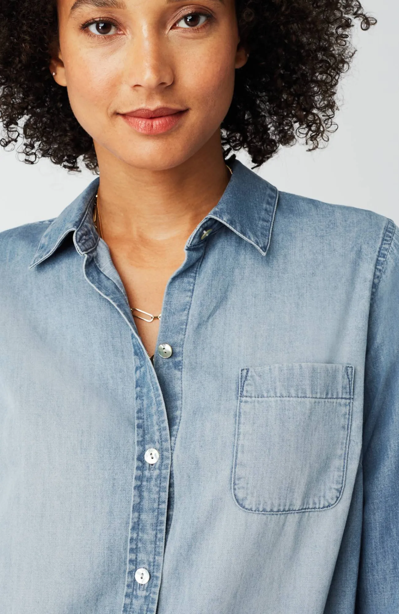 J.Jill One-Pocket Button-Front Shirt Hot