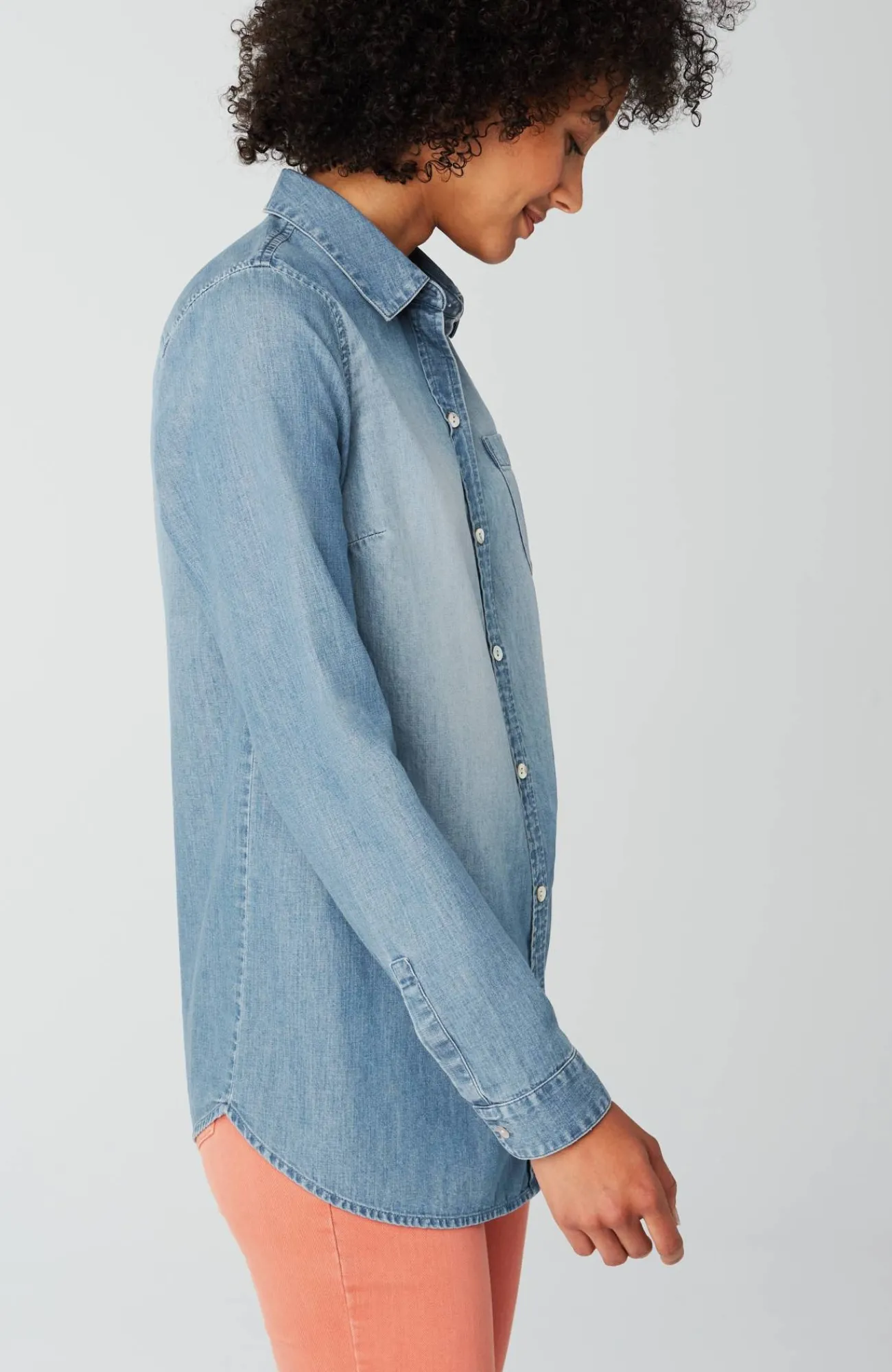 J.Jill One-Pocket Button-Front Shirt Hot
