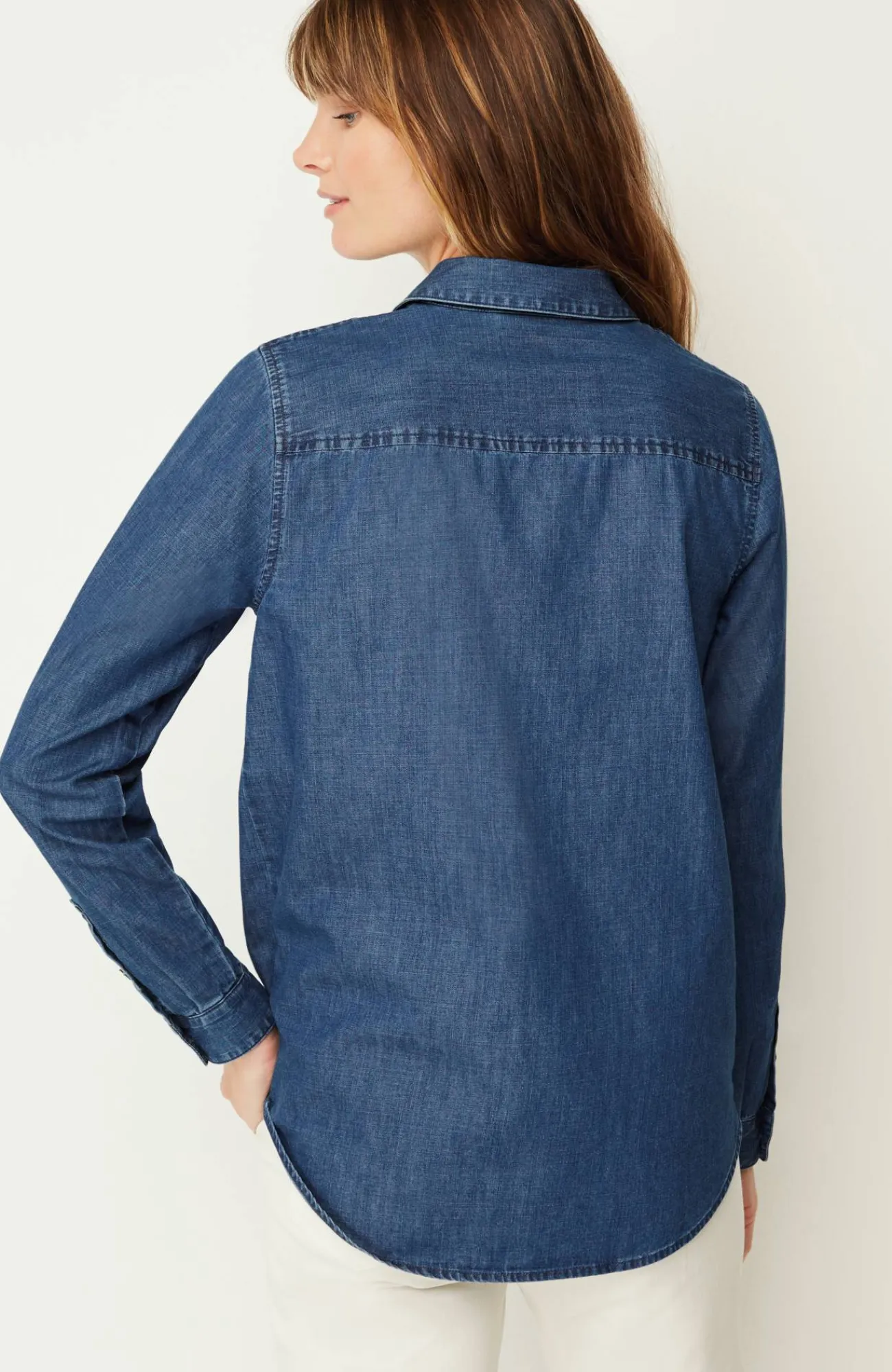 J.Jill One-Pocket Button-Front Shirt Hot