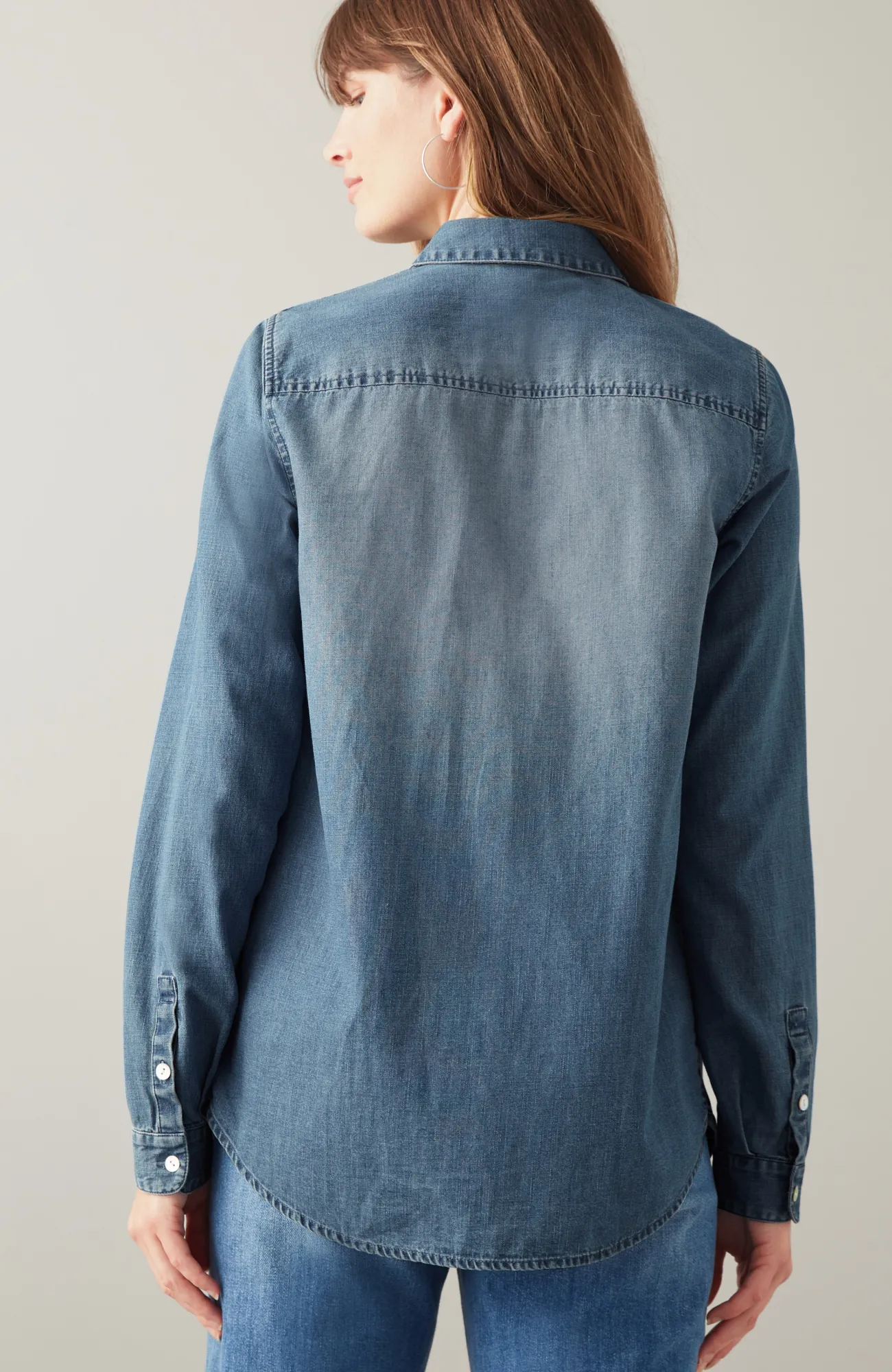 J.Jill One-Pocket Button-Front Shirt Hot