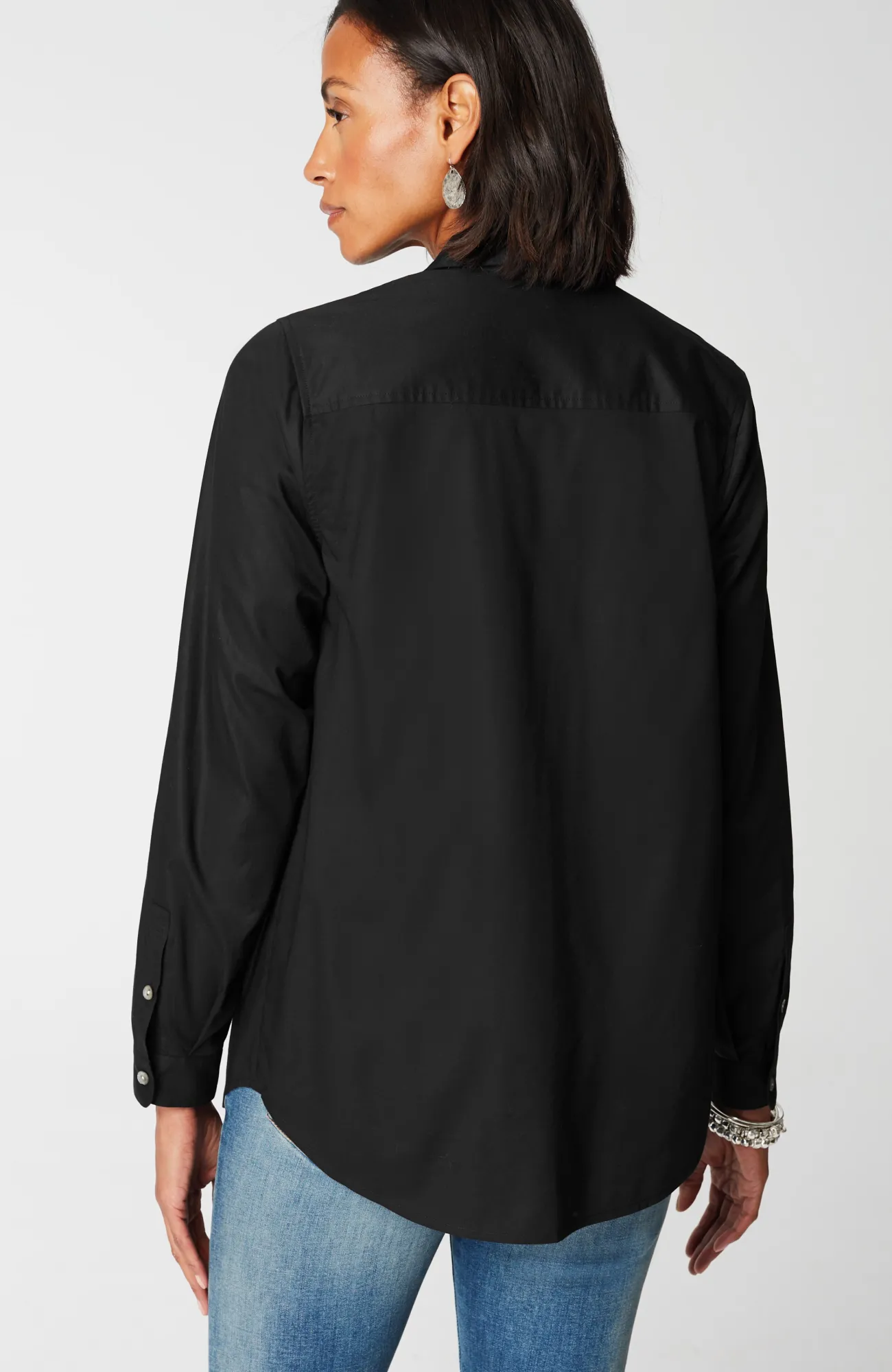 J.Jill One-Pocket Button-Front Shirt Hot