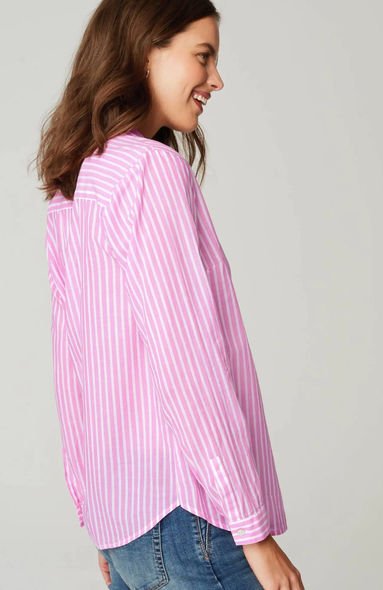 J.Jill One-Pocket Shirred-Back Shirt Outlet