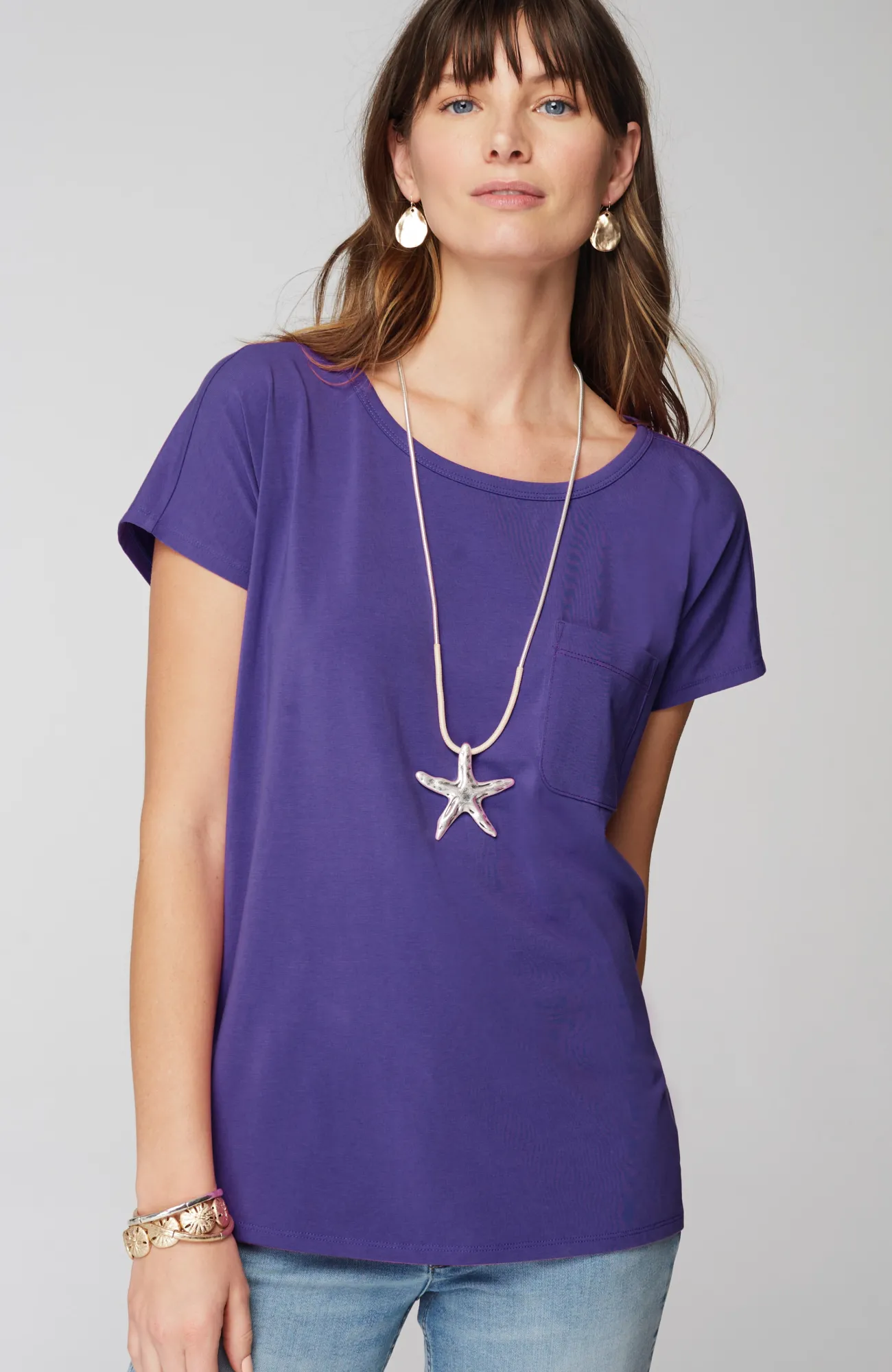 J.Jill One-Pocket Tee Hot