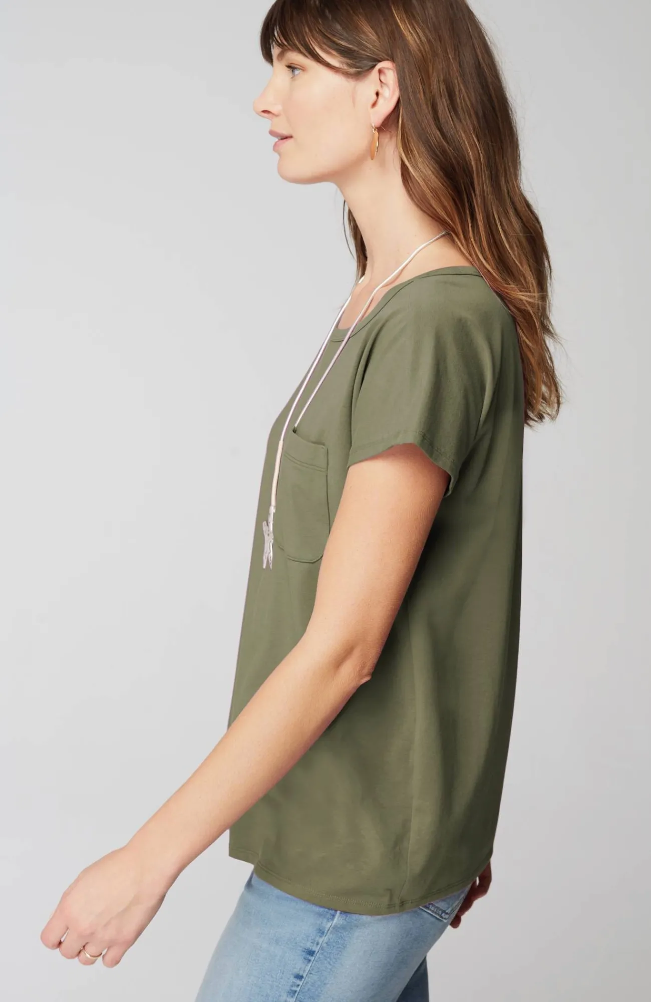 J.Jill One-Pocket Tee Hot