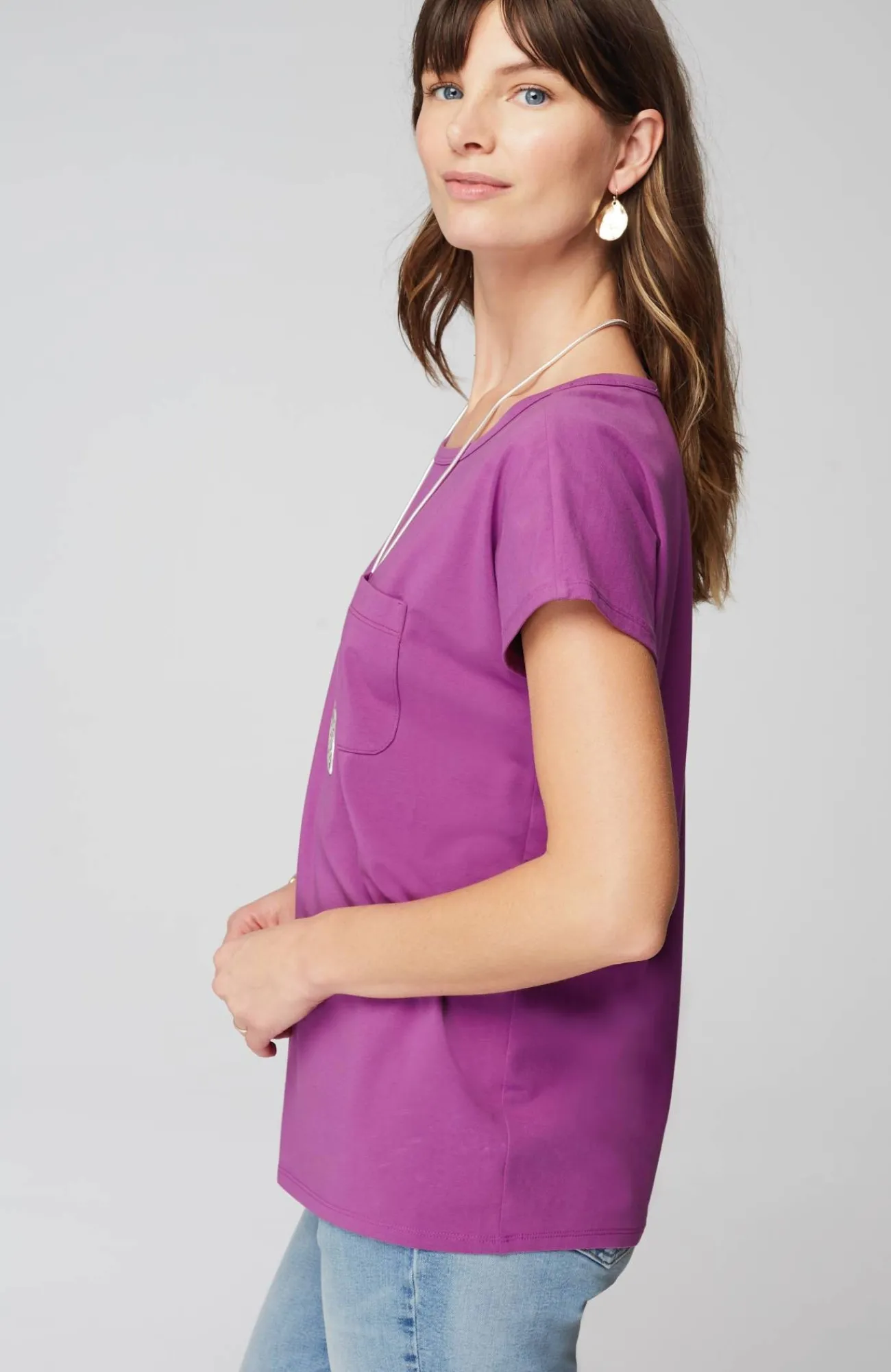 J.Jill One-Pocket Tee Hot