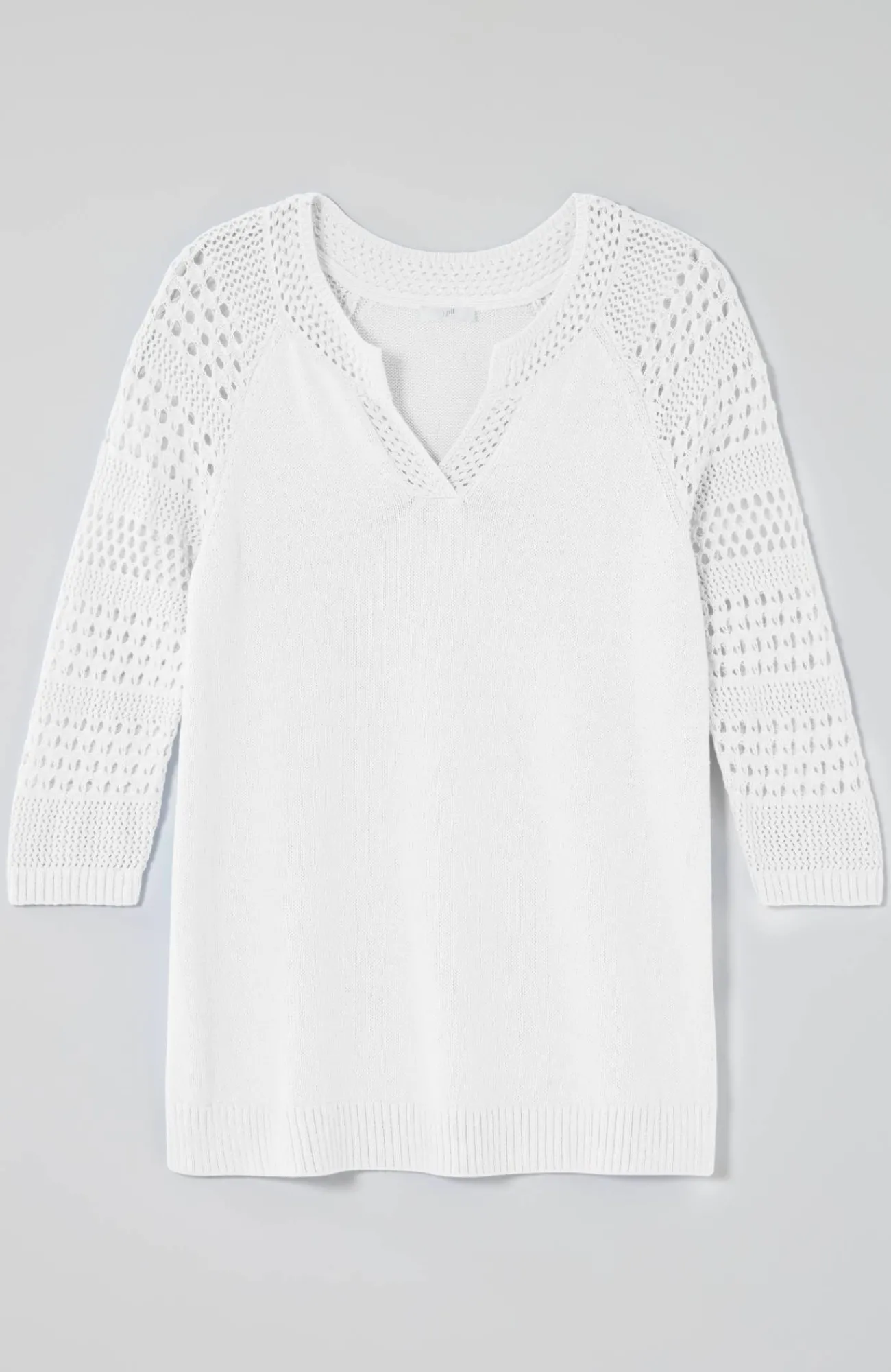 J.Jill Open-Stitch-Sleeves Sweater Sale