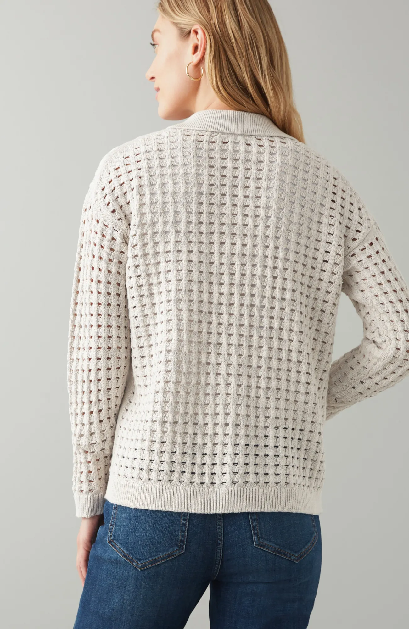 J.Jill Open-Texture Cardi Discount
