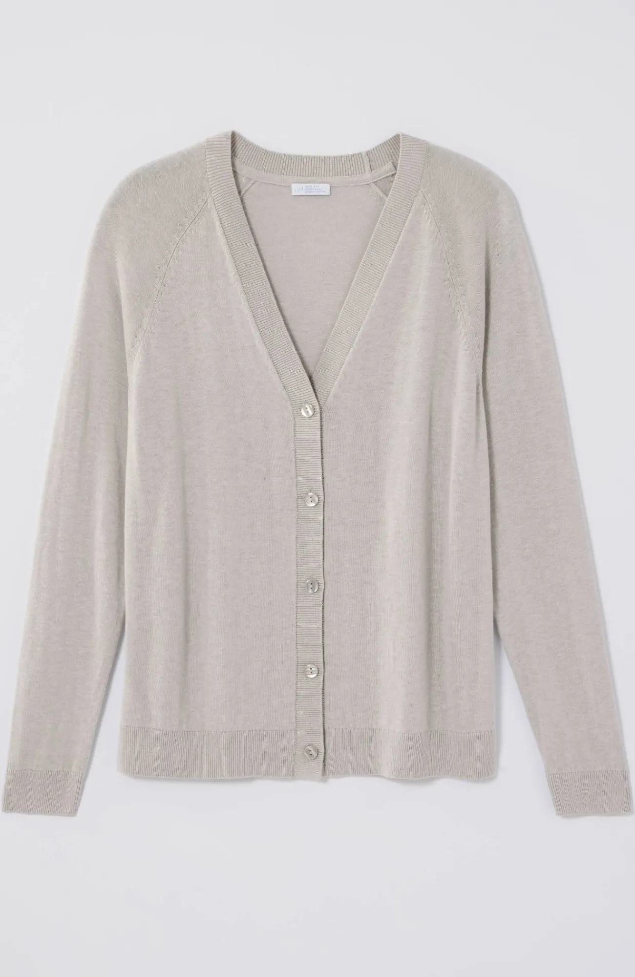 J.Jill Organically Grown Cotton V-Neck Cardi Hot