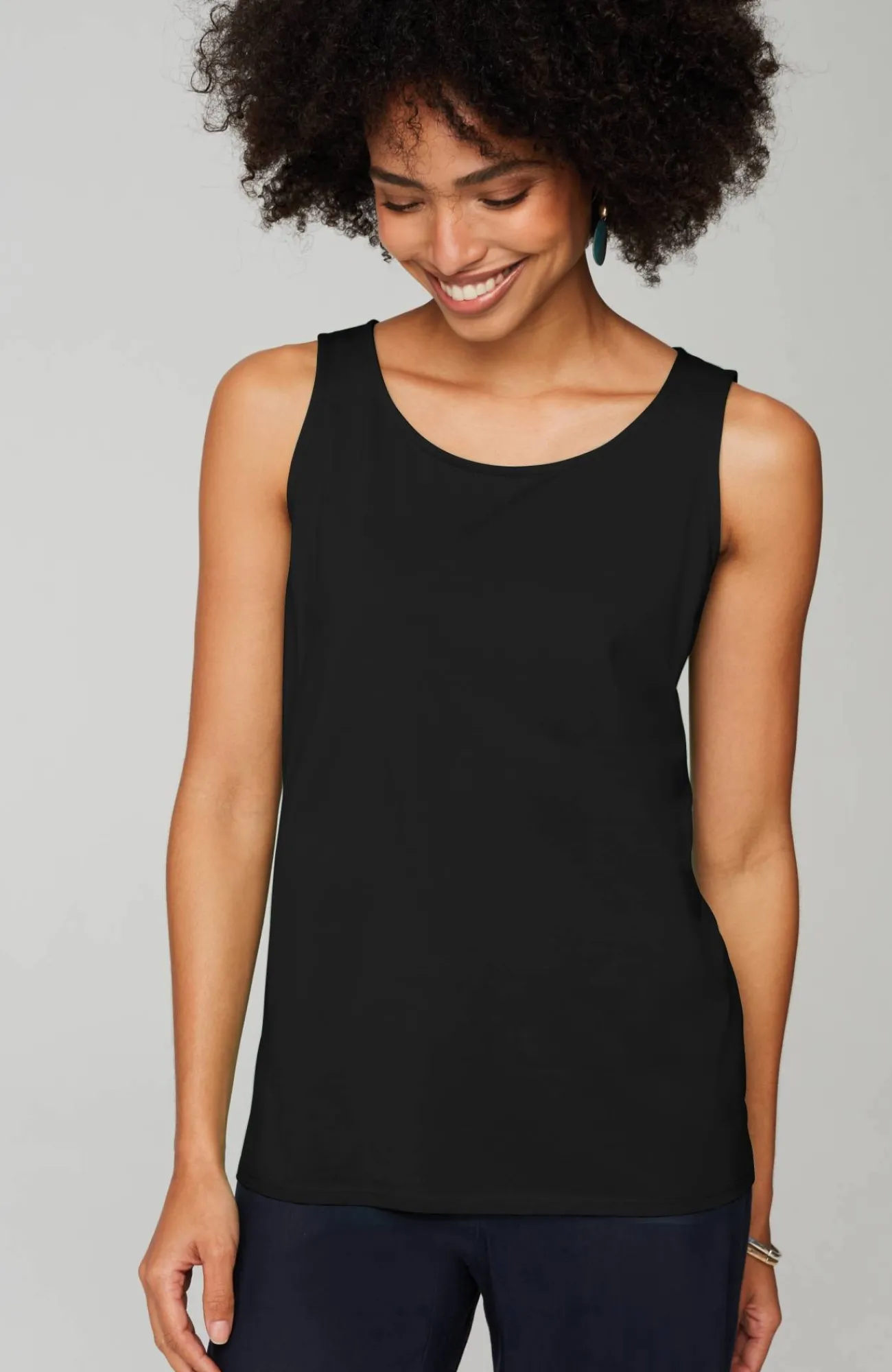 J.Jill Pima-Stretch Knit Tank Outlet