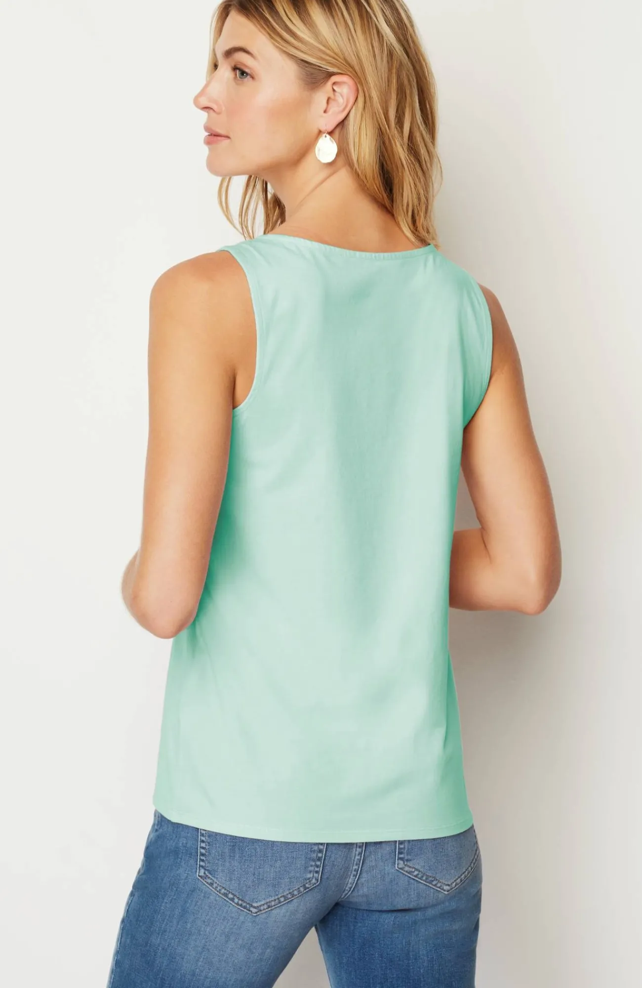 J.Jill Pima-Stretch Knit Tank New