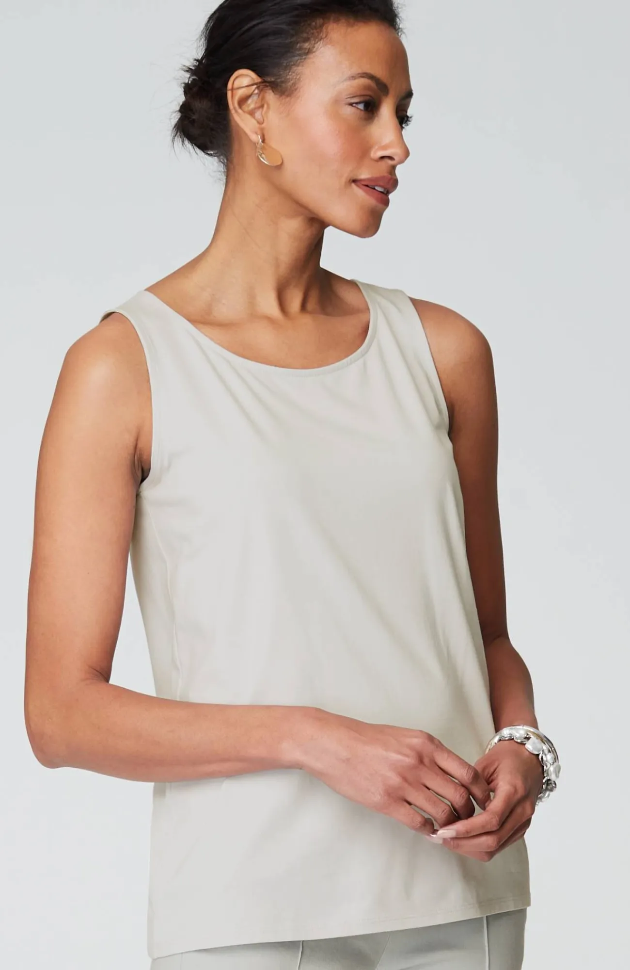 J.Jill Pima-Stretch Knit Tank Outlet