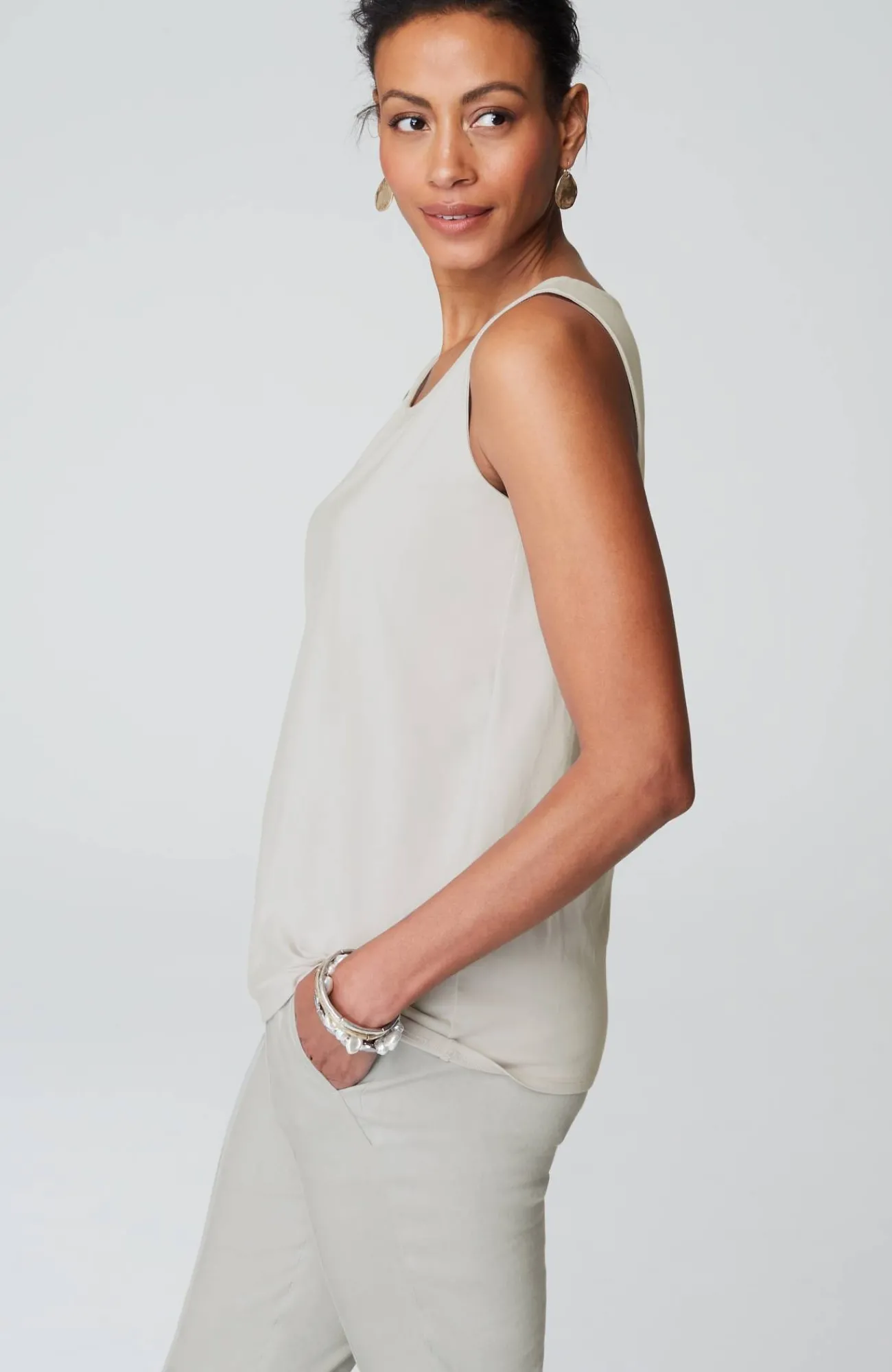 J.Jill Pima-Stretch Knit Tank Outlet
