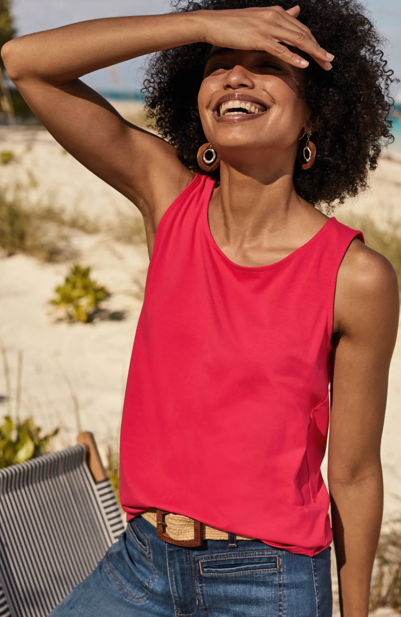 J.Jill Pima-Stretch Knit Tank Outlet