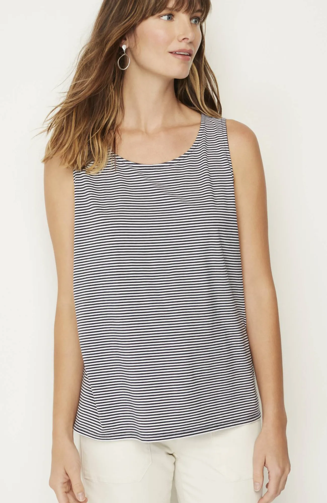 J.Jill Pima-Stretch Knit Tank Outlet