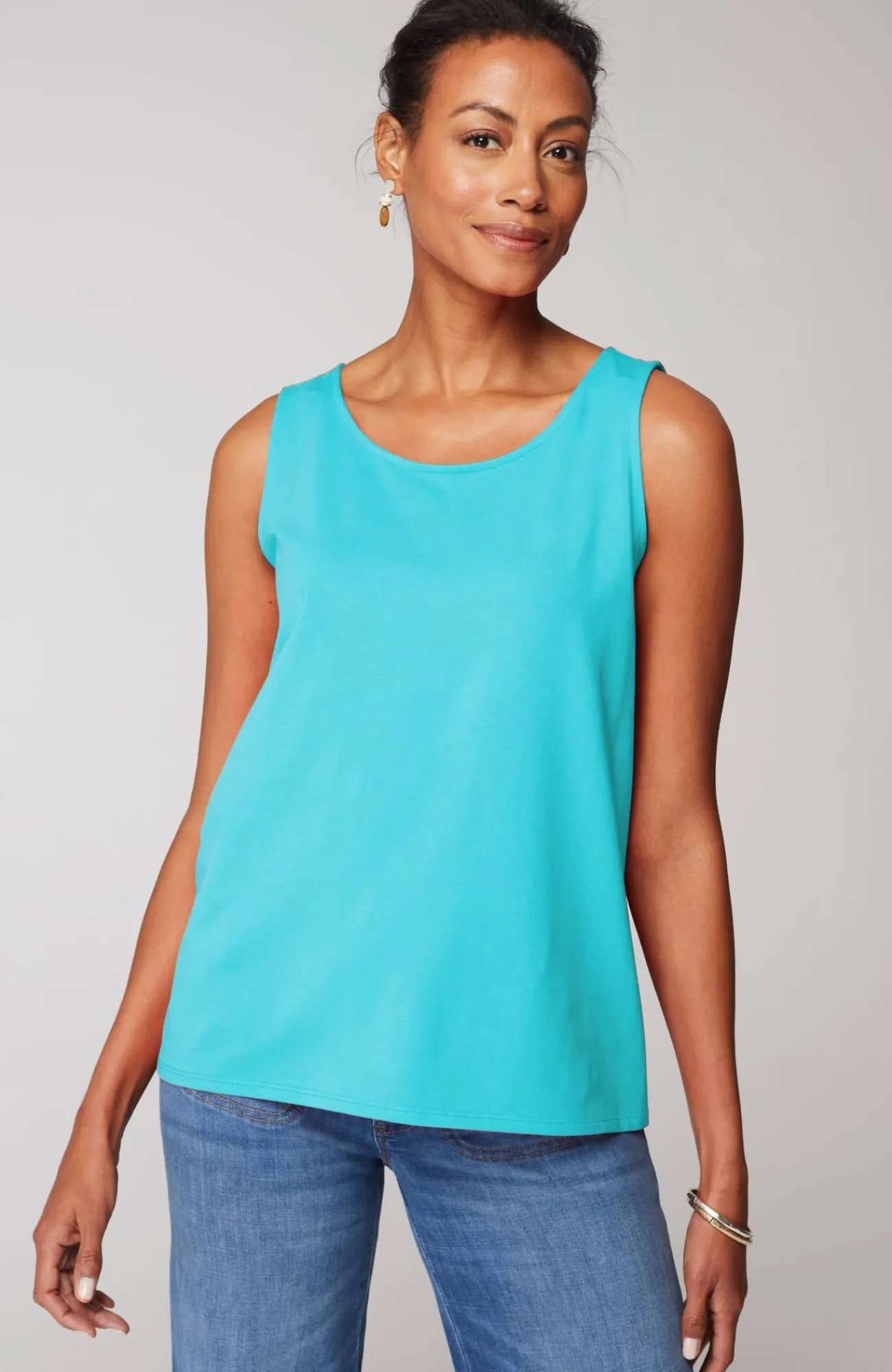 J.Jill Pima-Stretch Knit Tank Outlet