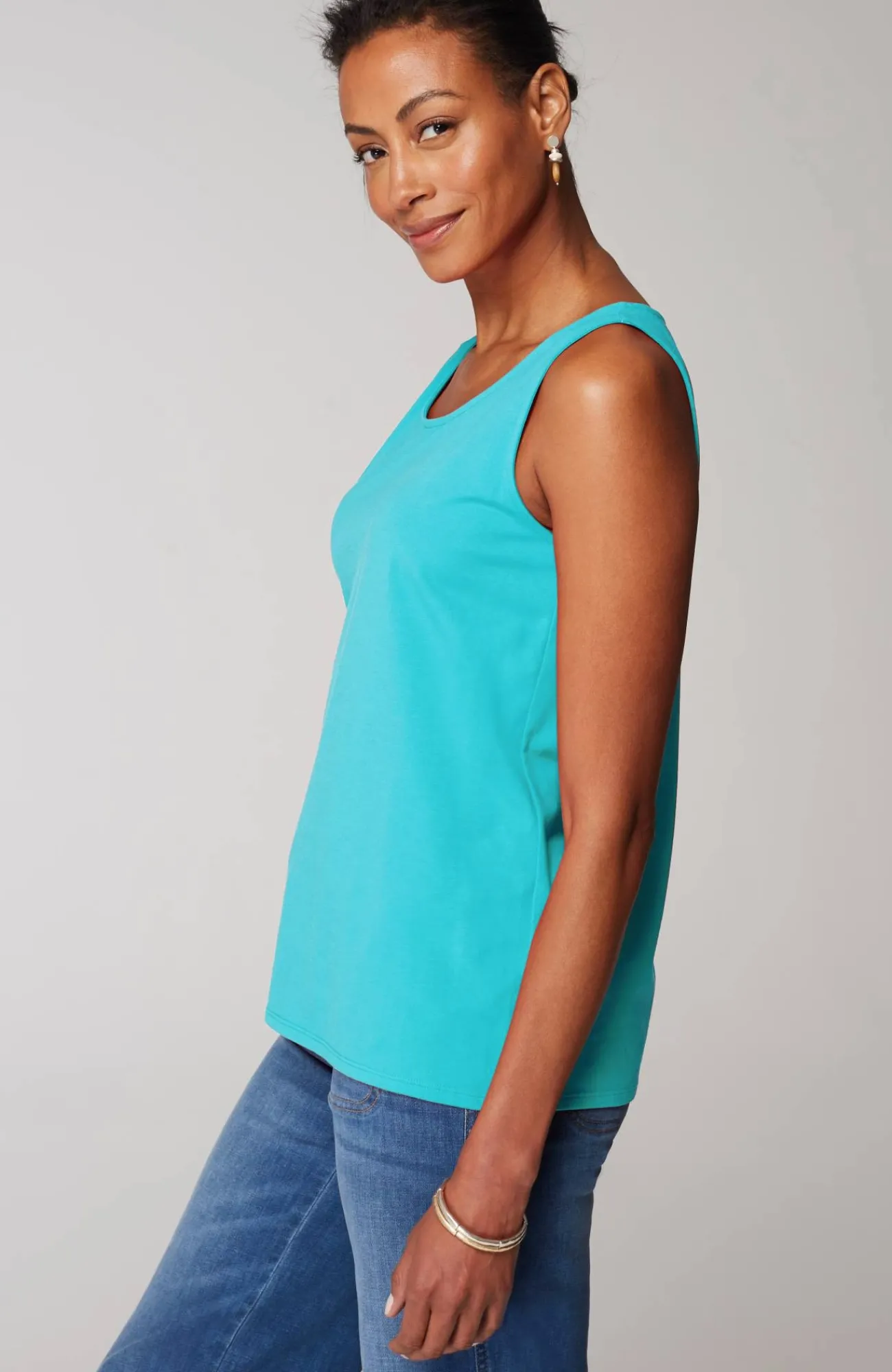 J.Jill Pima-Stretch Knit Tank Outlet