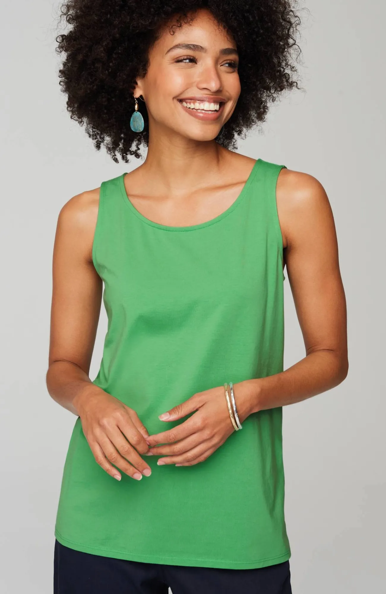 J.Jill Pima-Stretch Knit Tank New