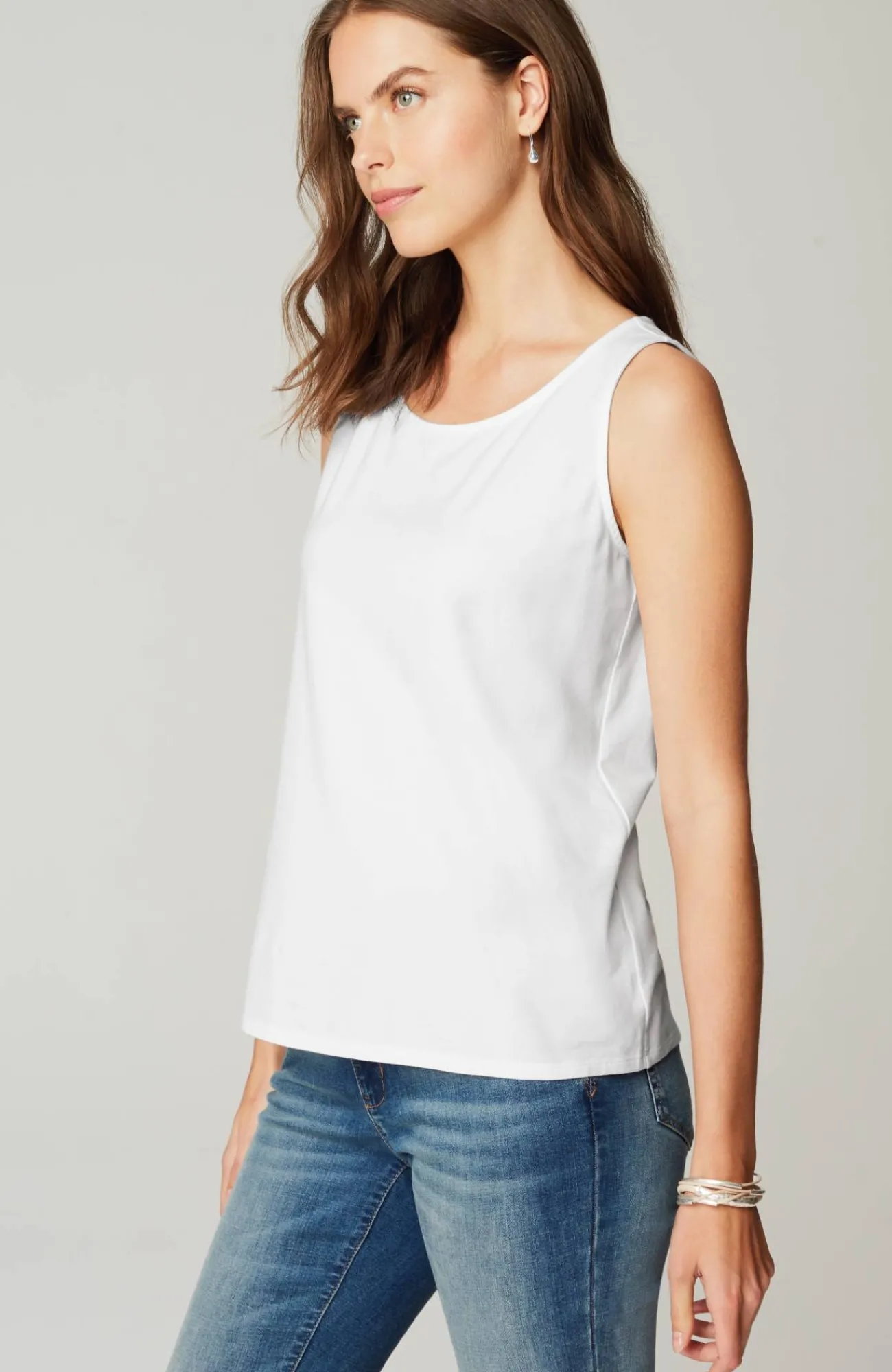J.Jill Pima-Stretch Knit Tank Outlet