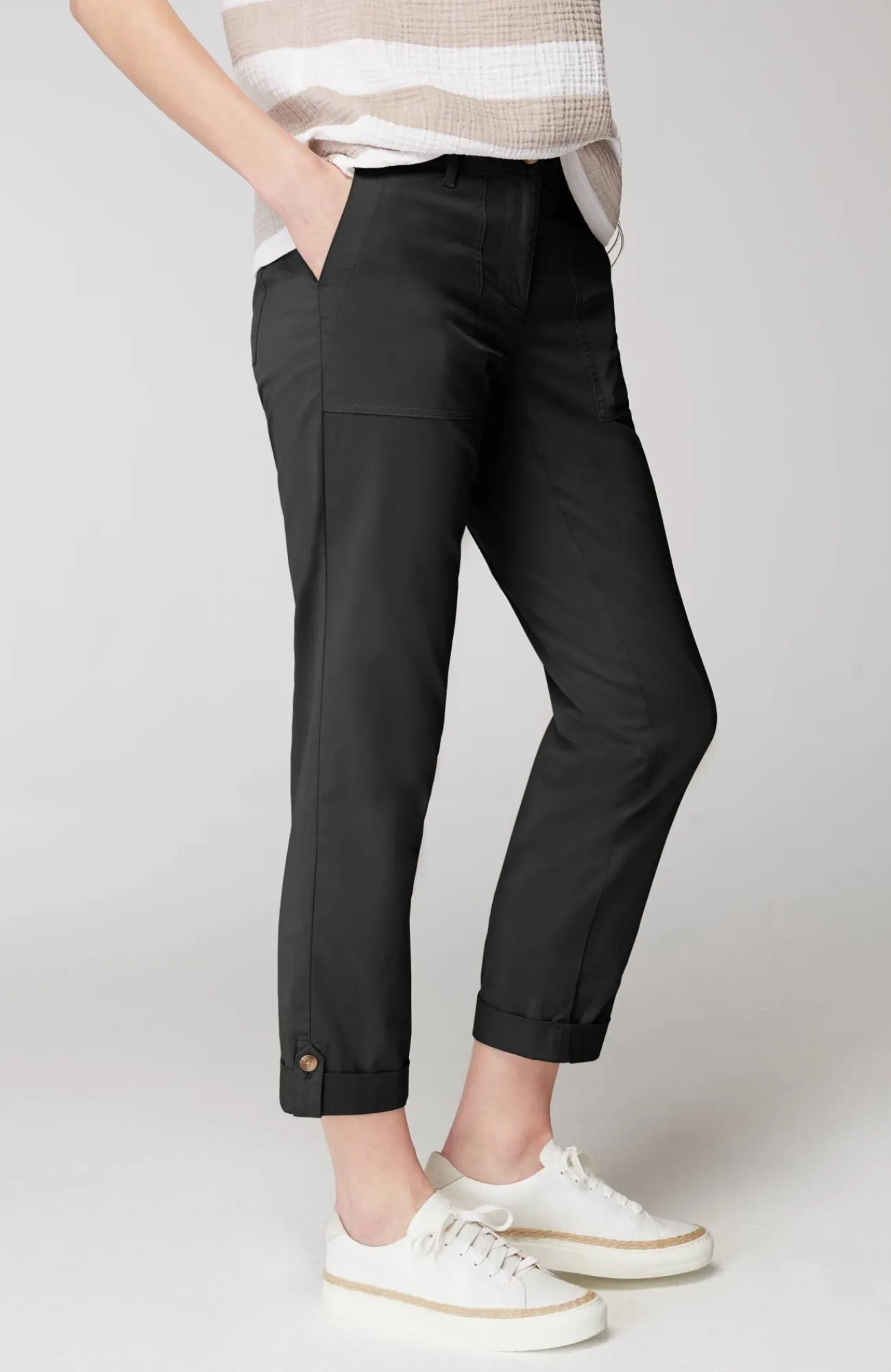 J.Jill Pima-Stretch Straight-Leg Chino Pants Store
