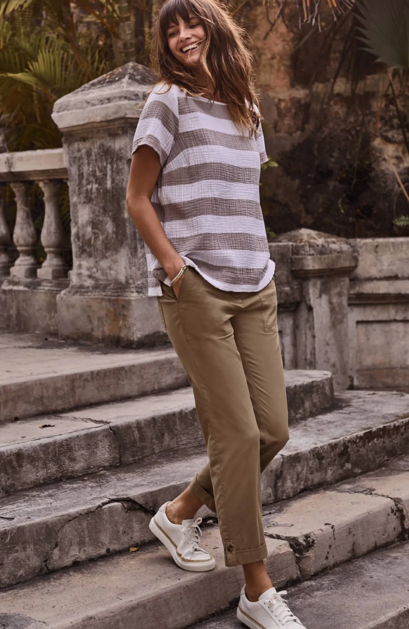 J.Jill Pima-Stretch Straight-Leg Chino Pants Store
