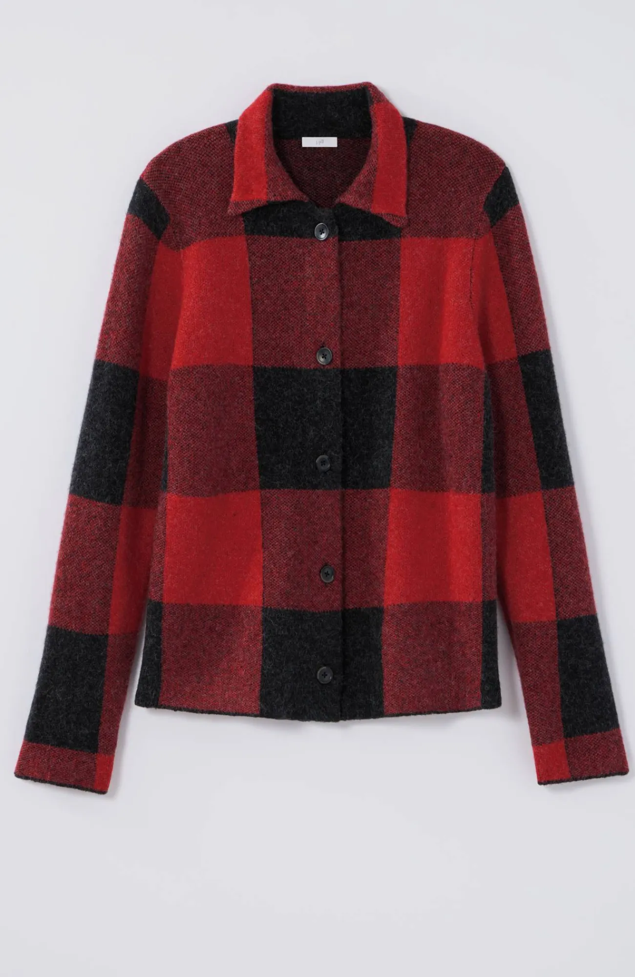J.Jill Plaid Button-Front Sweater New