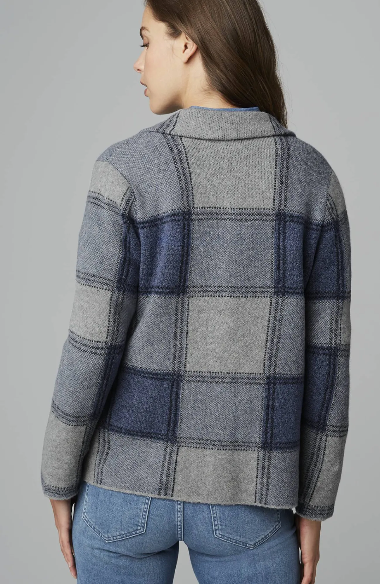J.Jill Plaid Button-Front Sweater New