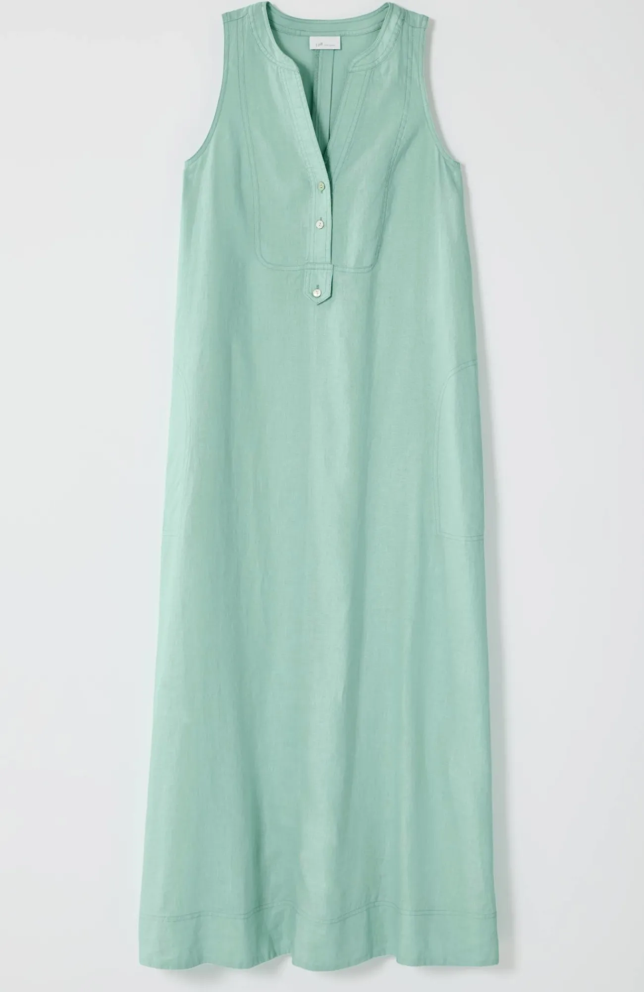 J.Jill Pleated Linen Maxi Dress Fashion