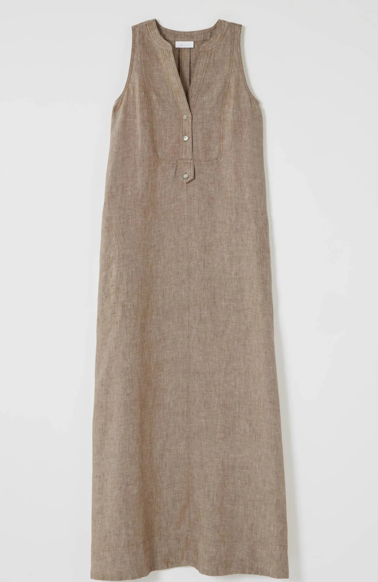 J.Jill Pleated Linen Maxi Dress Fashion
