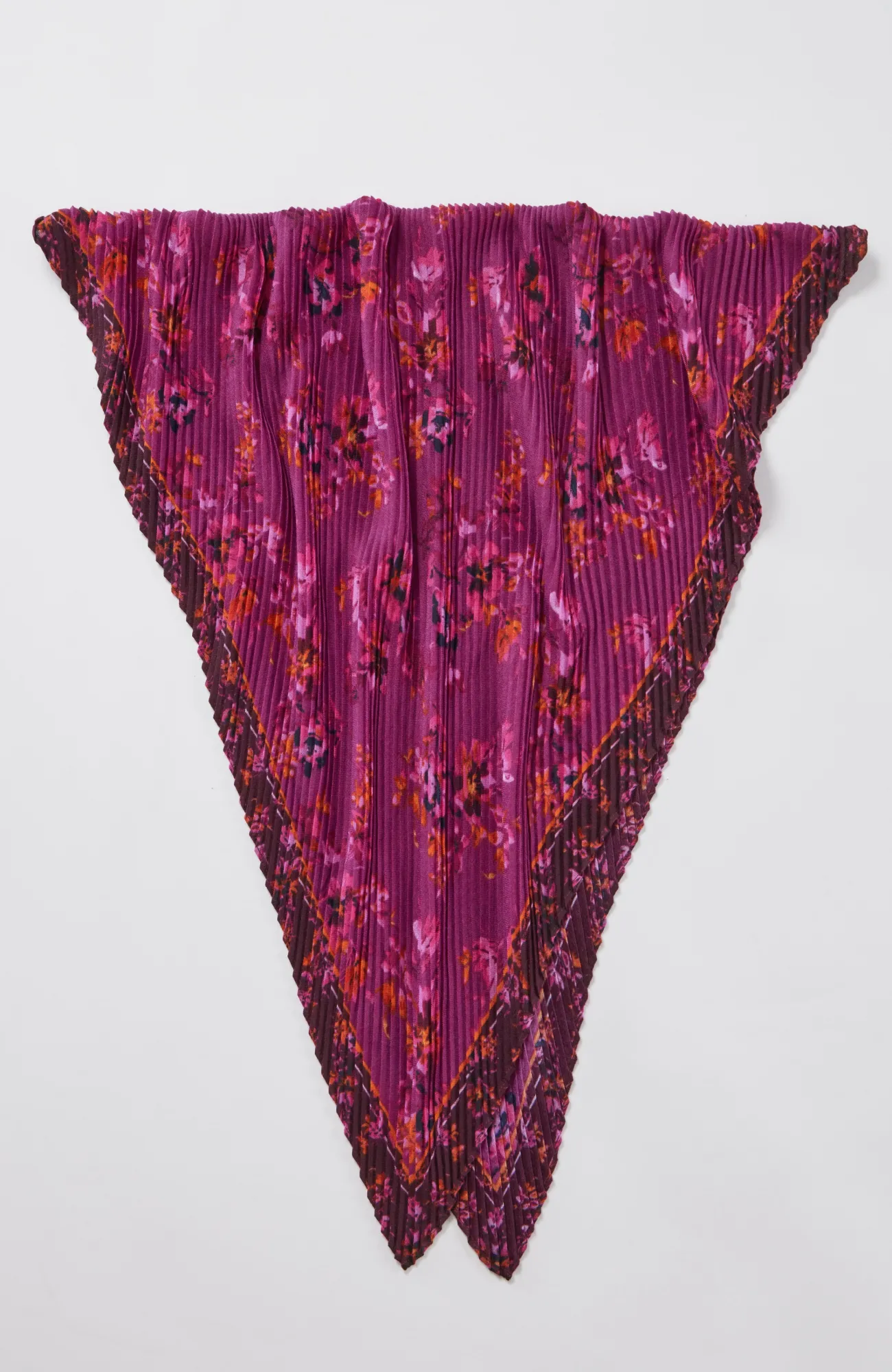 J.Jill Pleated Square Scarf Light Acorn Squash Multi Cheap