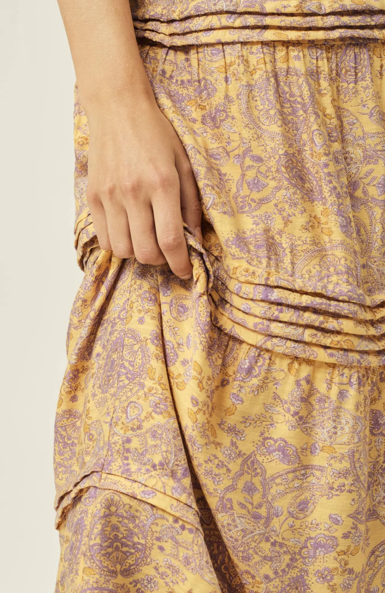 J.Jill Pleated-Tiers Maxi Dress Clearance